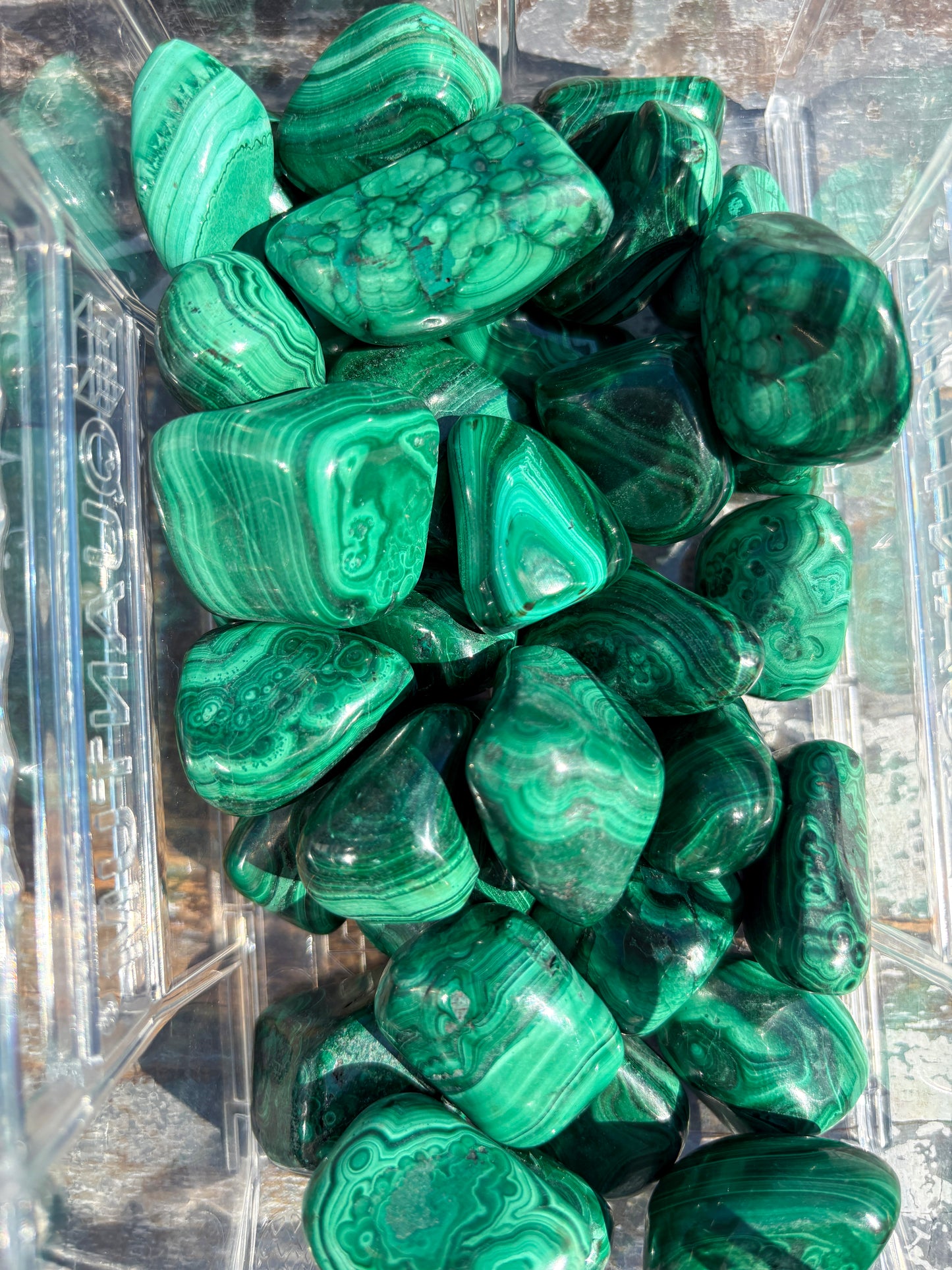 One (1) Malachite Tumble | Intuitvley chosen