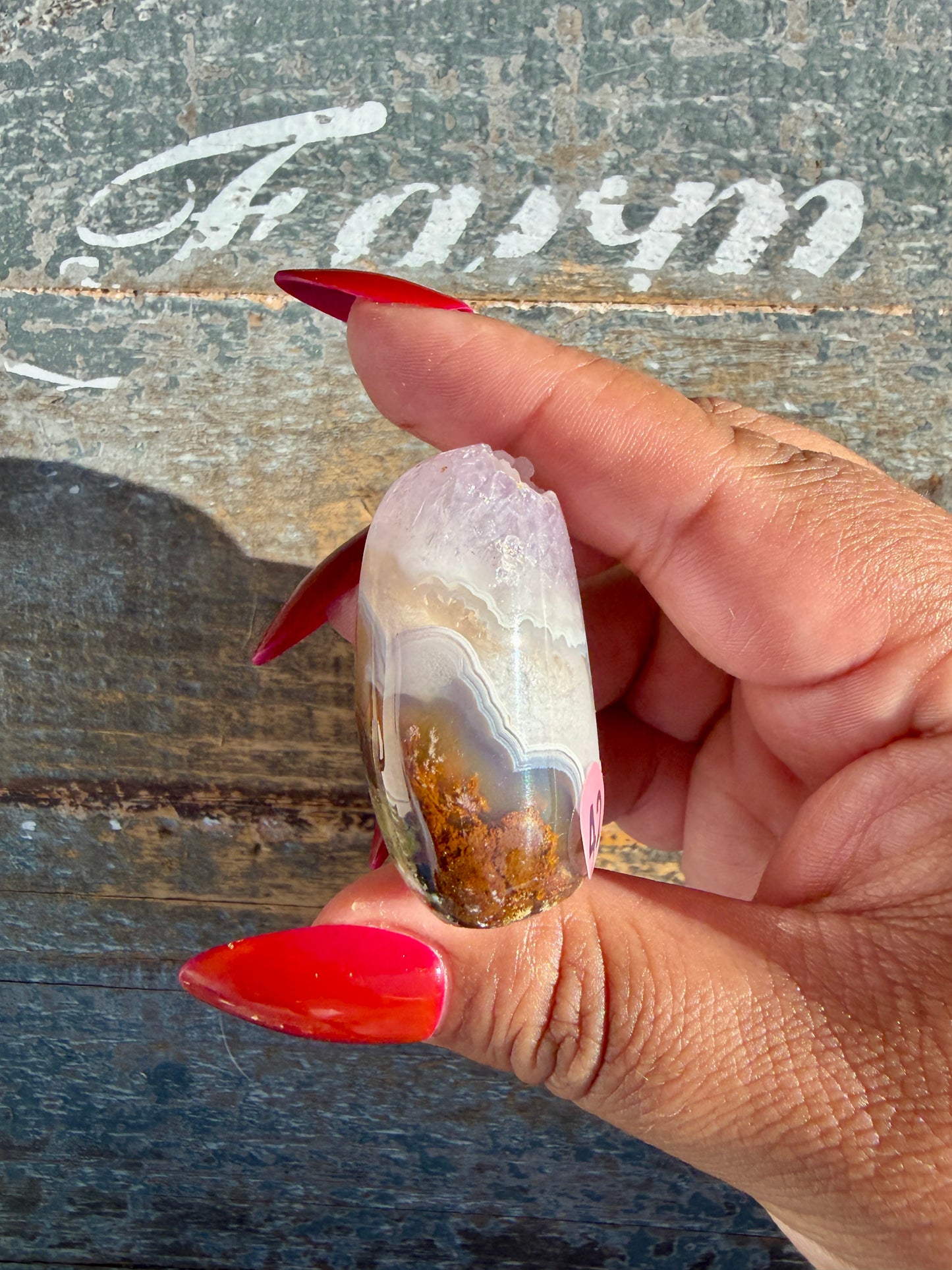 Gorgeous Indonesian Scenic Moss Agate Freeform | Opt 42