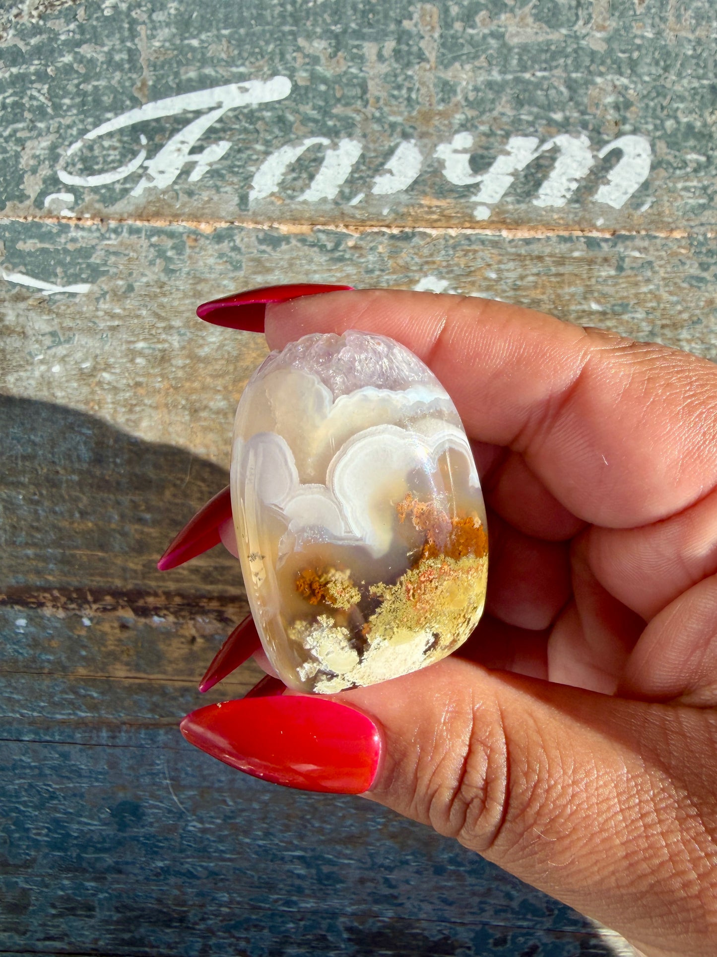 Gorgeous Indonesian Scenic Moss Agate Freeform | Opt 42