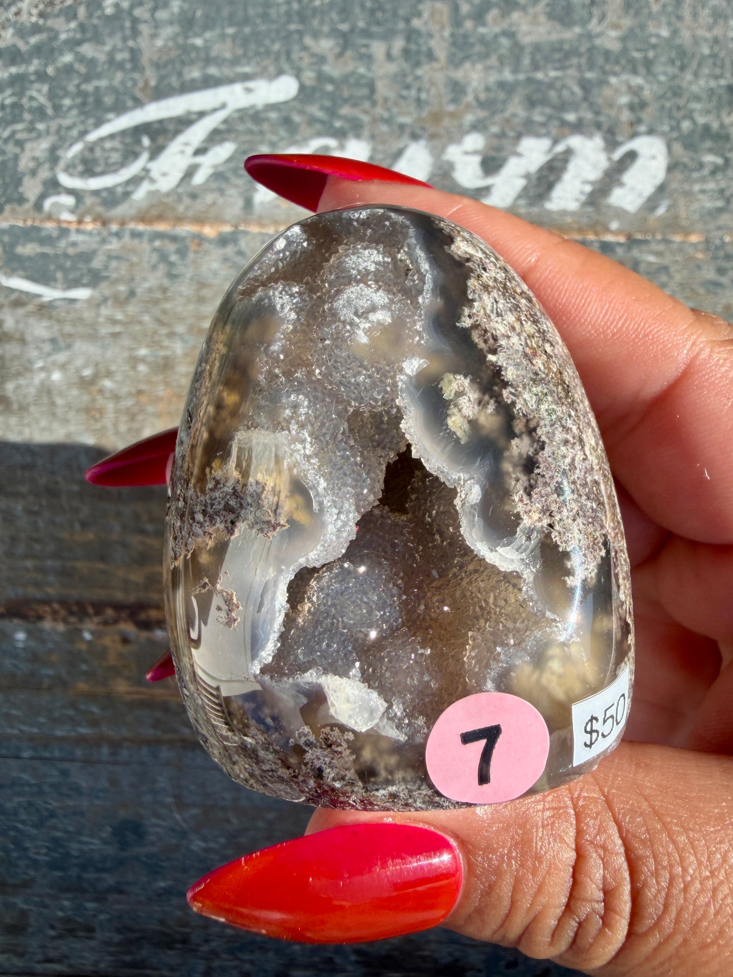Gorgeous Indonesian Scenic Moss Agate Freeform | Opt 7