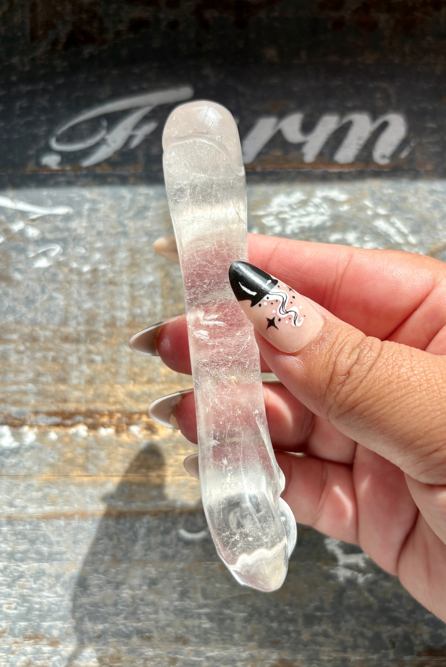 Gorgeous Clear Quartz Bone Carving from Brazil