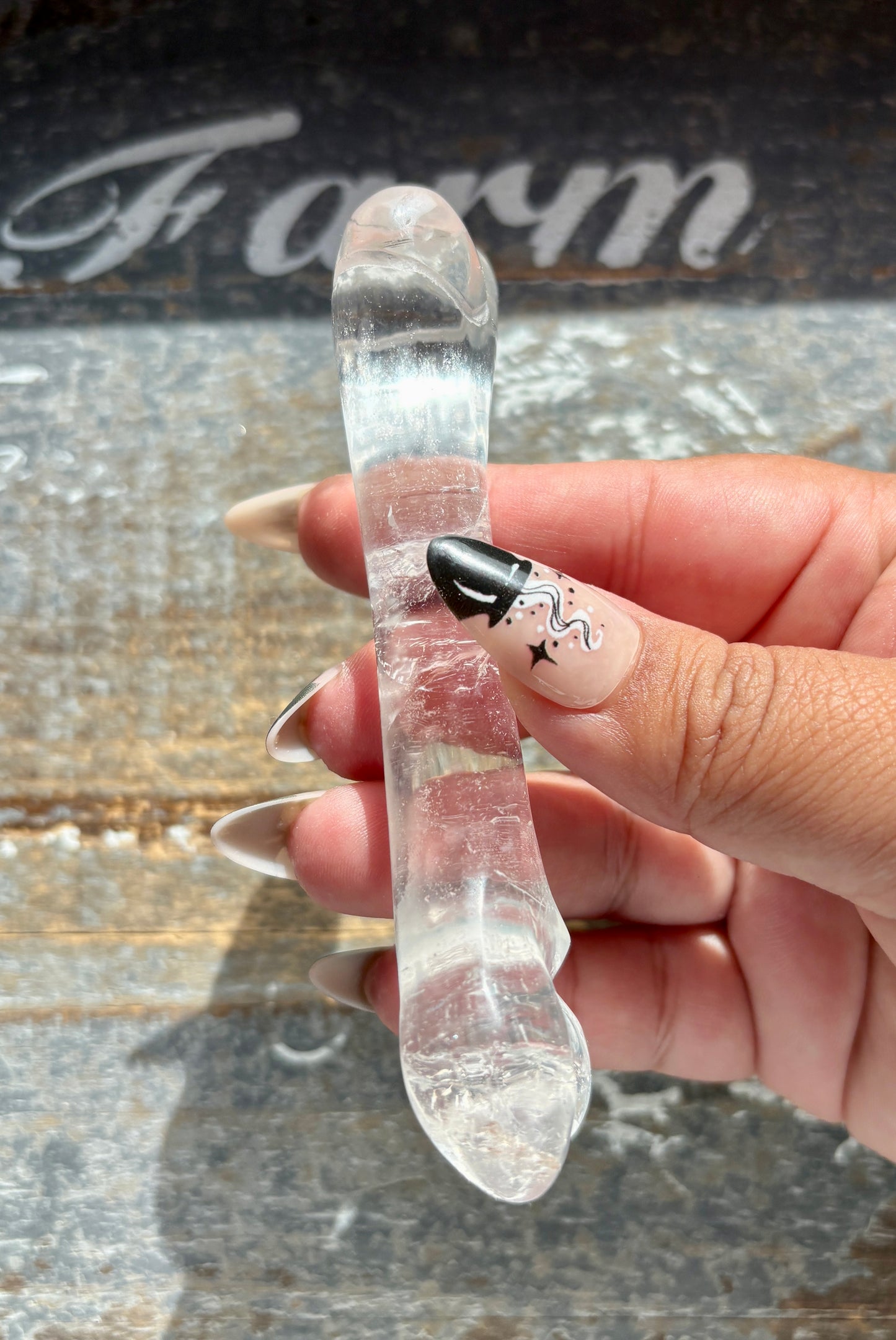 Gorgeous Clear Quartz Bone Carving from Brazil