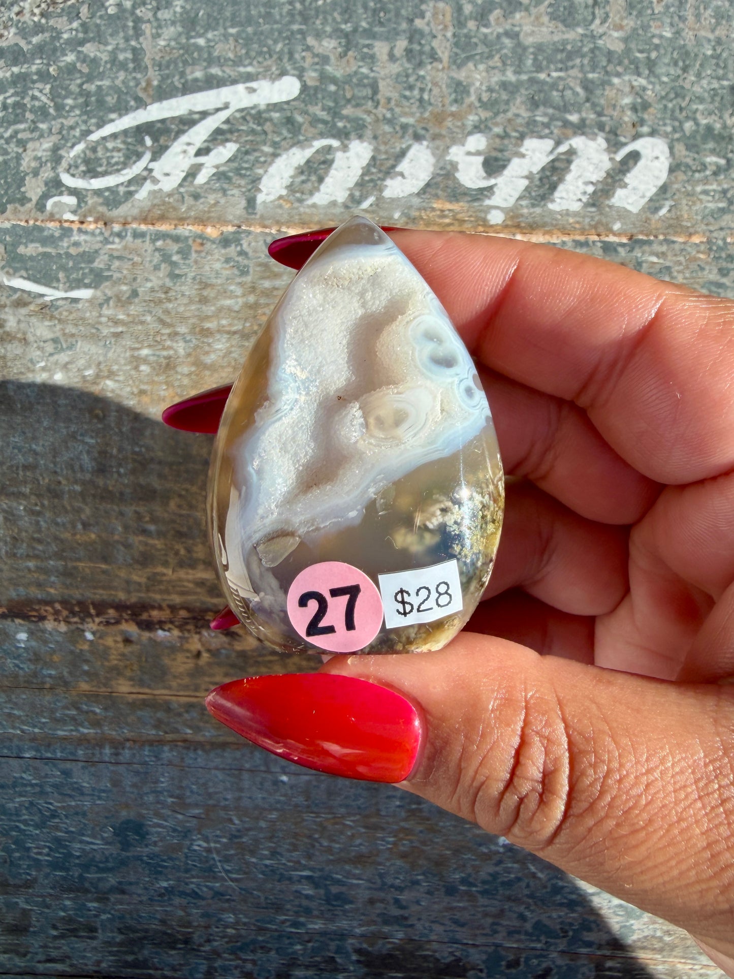 Gorgeous Indonesian Scenic Moss Agate Freeform | Opt 27
