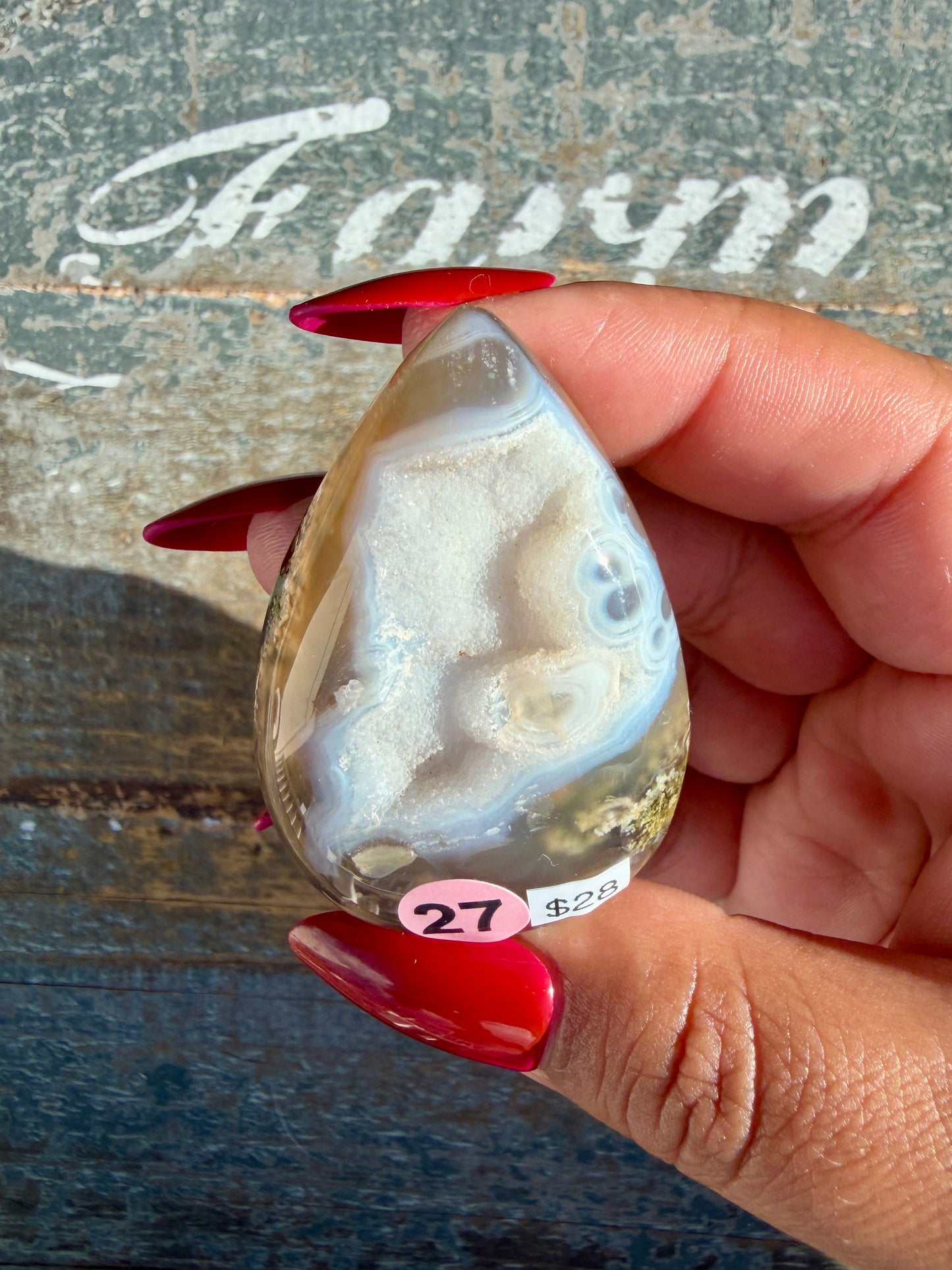 Gorgeous Indonesian Scenic Moss Agate Freeform | Opt 27