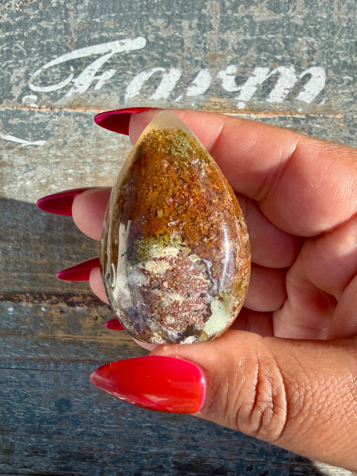 Gorgeous Indonesian Scenic Moss Agate Freeform | Opt 27
