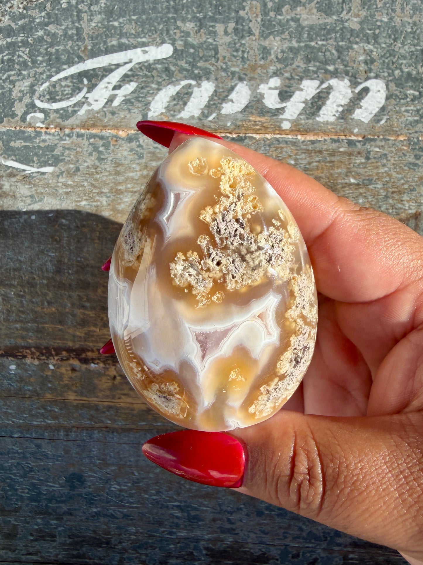 Gorgeous Indonesian Scenic Moss Agate Freeform | Opt 13