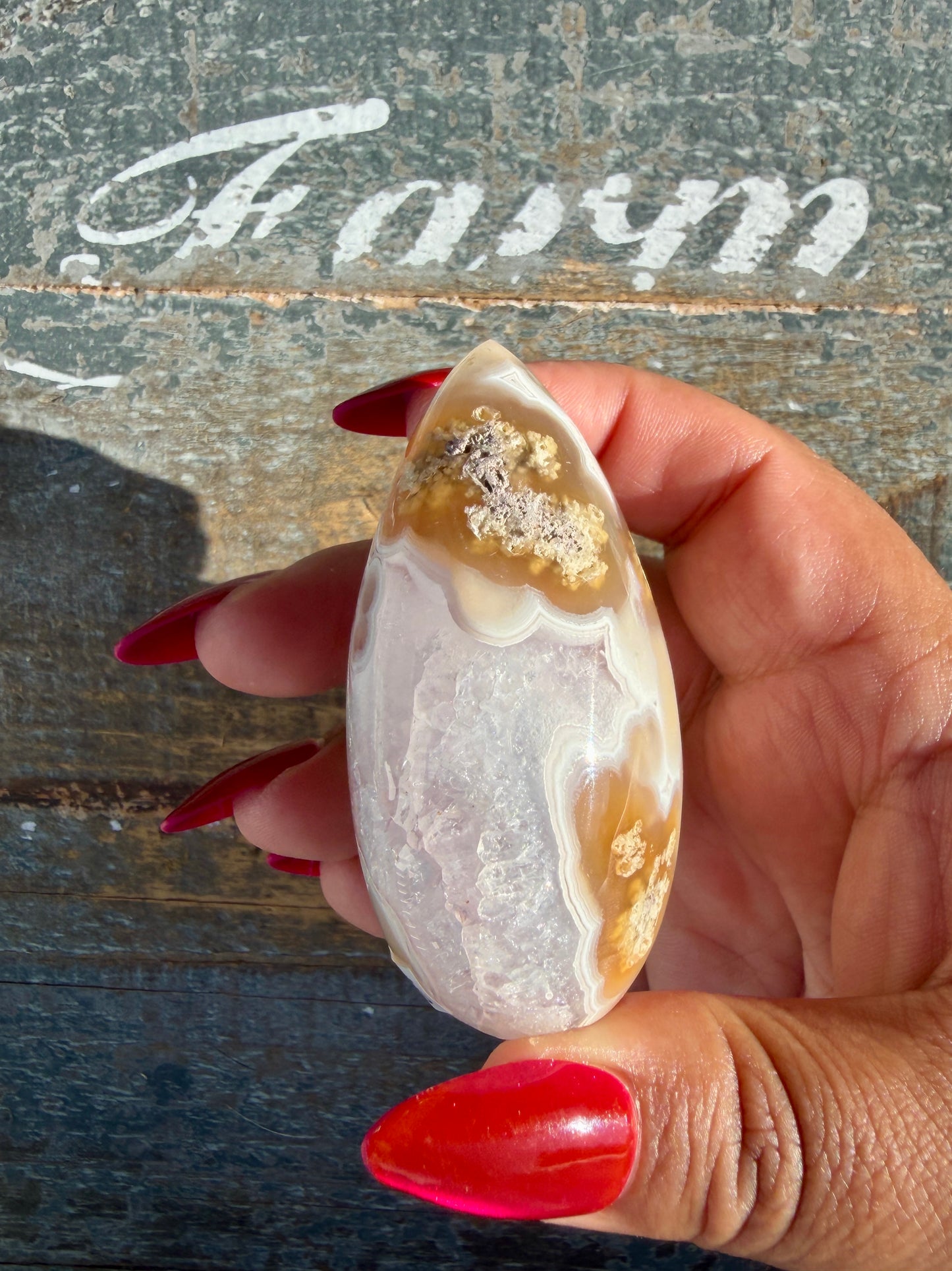 Gorgeous Indonesian Scenic Moss Agate Freeform | Opt 13