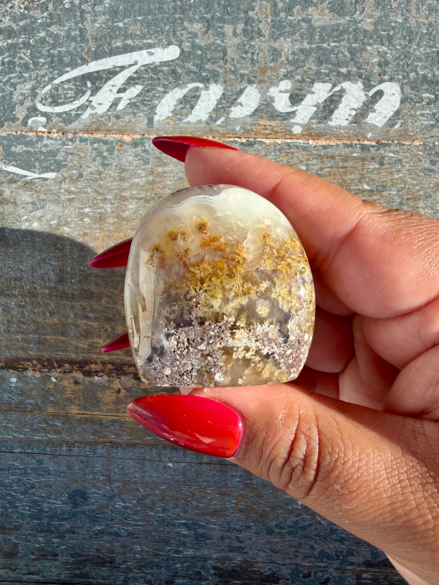 Gorgeous Indonesian Scenic Moss Agate Freeform | Opt 39