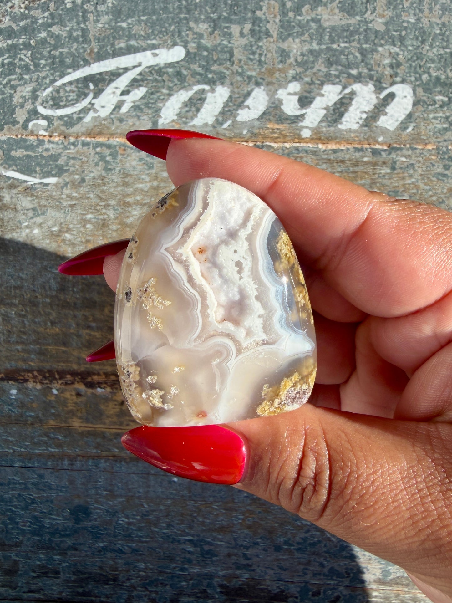 Gorgeous Indonesian Scenic Moss Agate Freeform | Opt 34