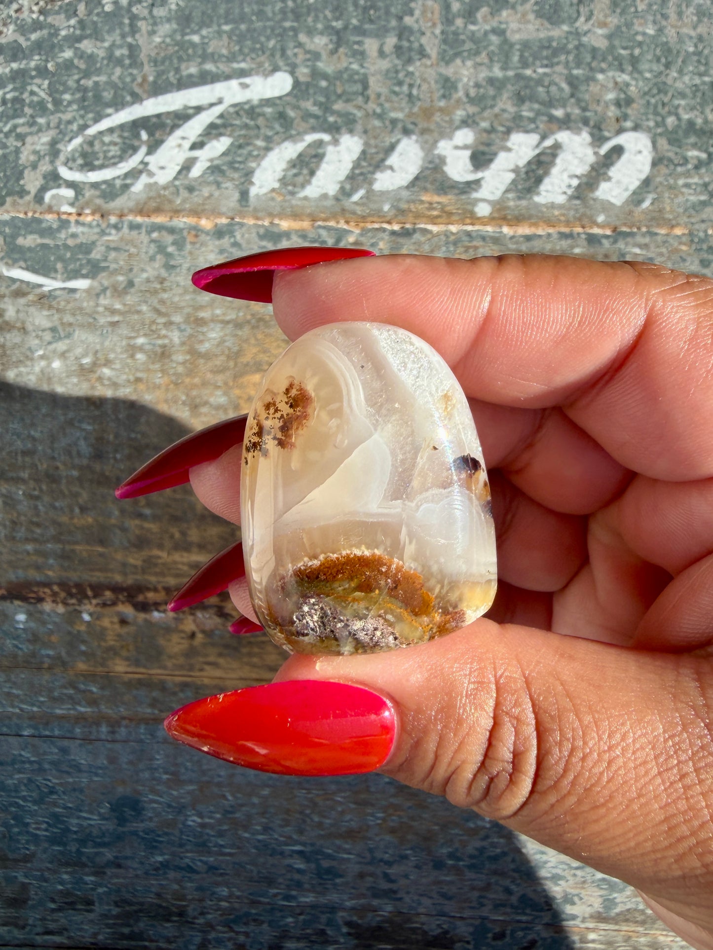 Gorgeous Indonesian Scenic Moss Agate Freeform | Opt 26