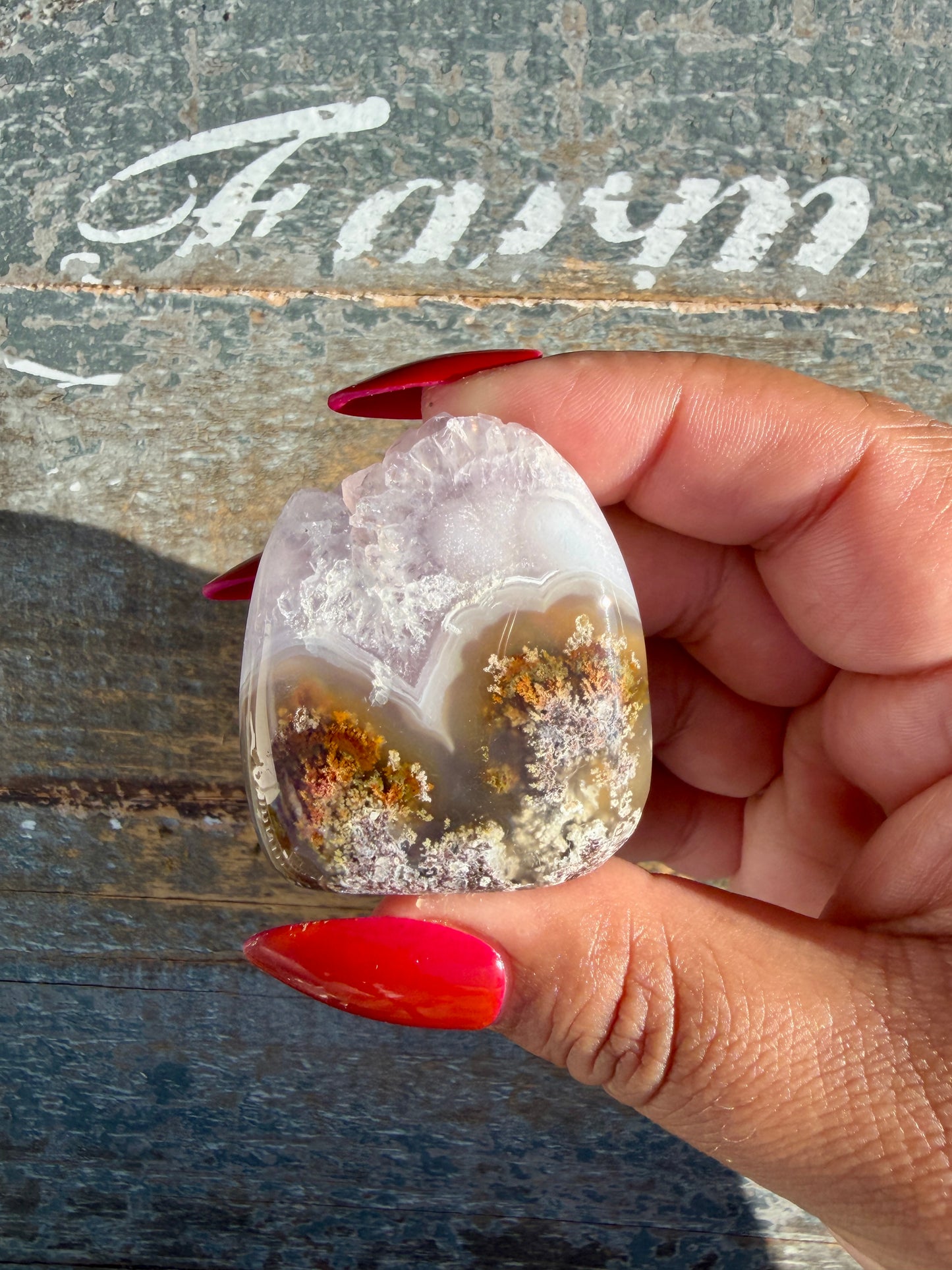 Gorgeous Indonesian Scenic Moss Agate Freeform | Opt 17