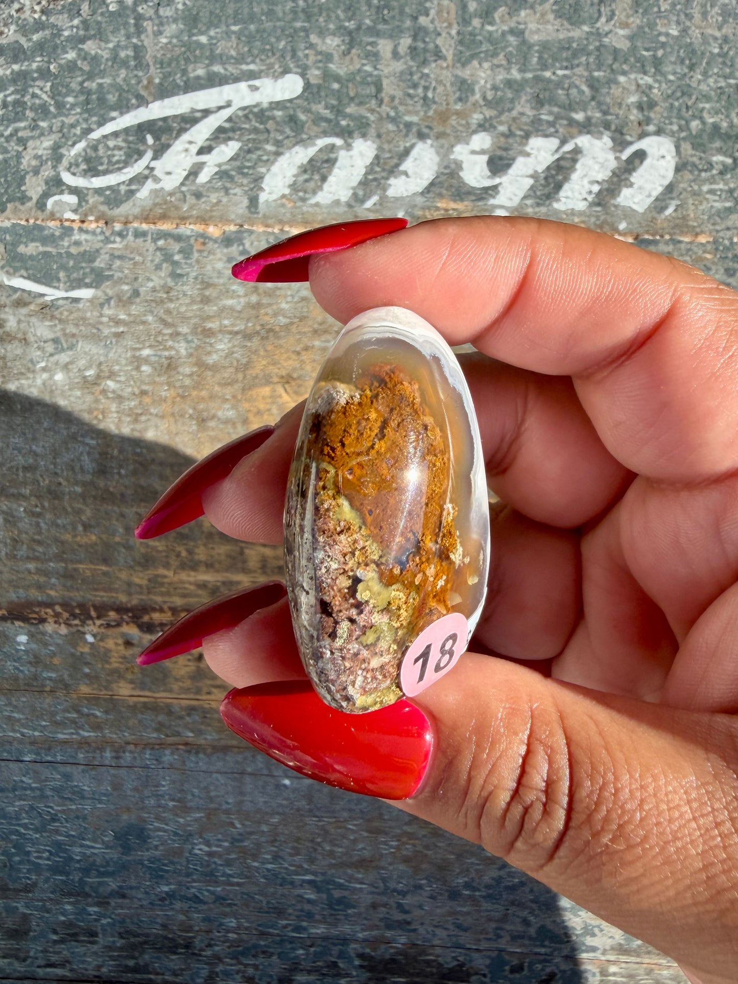 Gorgeous Indonesian Scenic Moss Agate Freeform | Opt 18