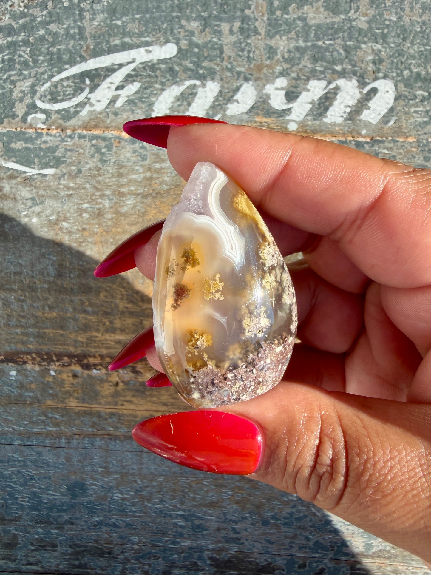 Gorgeous Indonesian Scenic Moss Agate Freeform | Opt 19