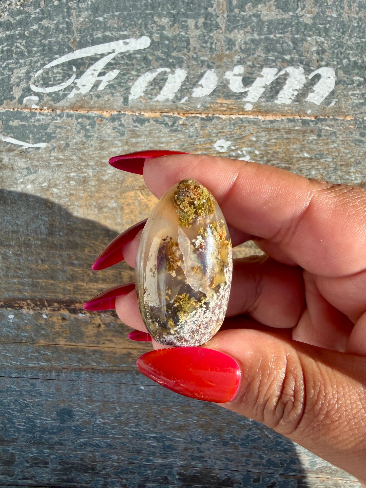 Gorgeous Indonesian Scenic Moss Agate Freeform | Opt 28