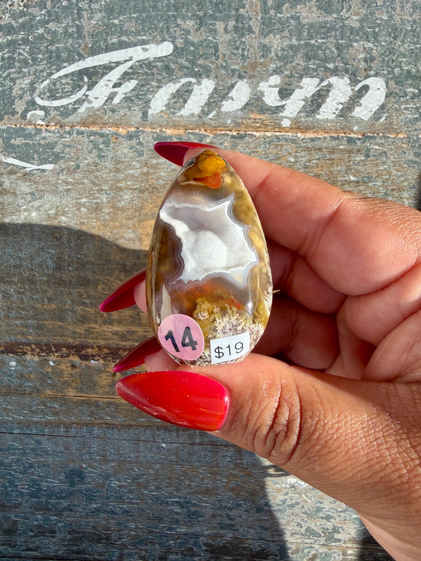 Gorgeous Indonesian Scenic Moss Agate Freeform | Opt 14