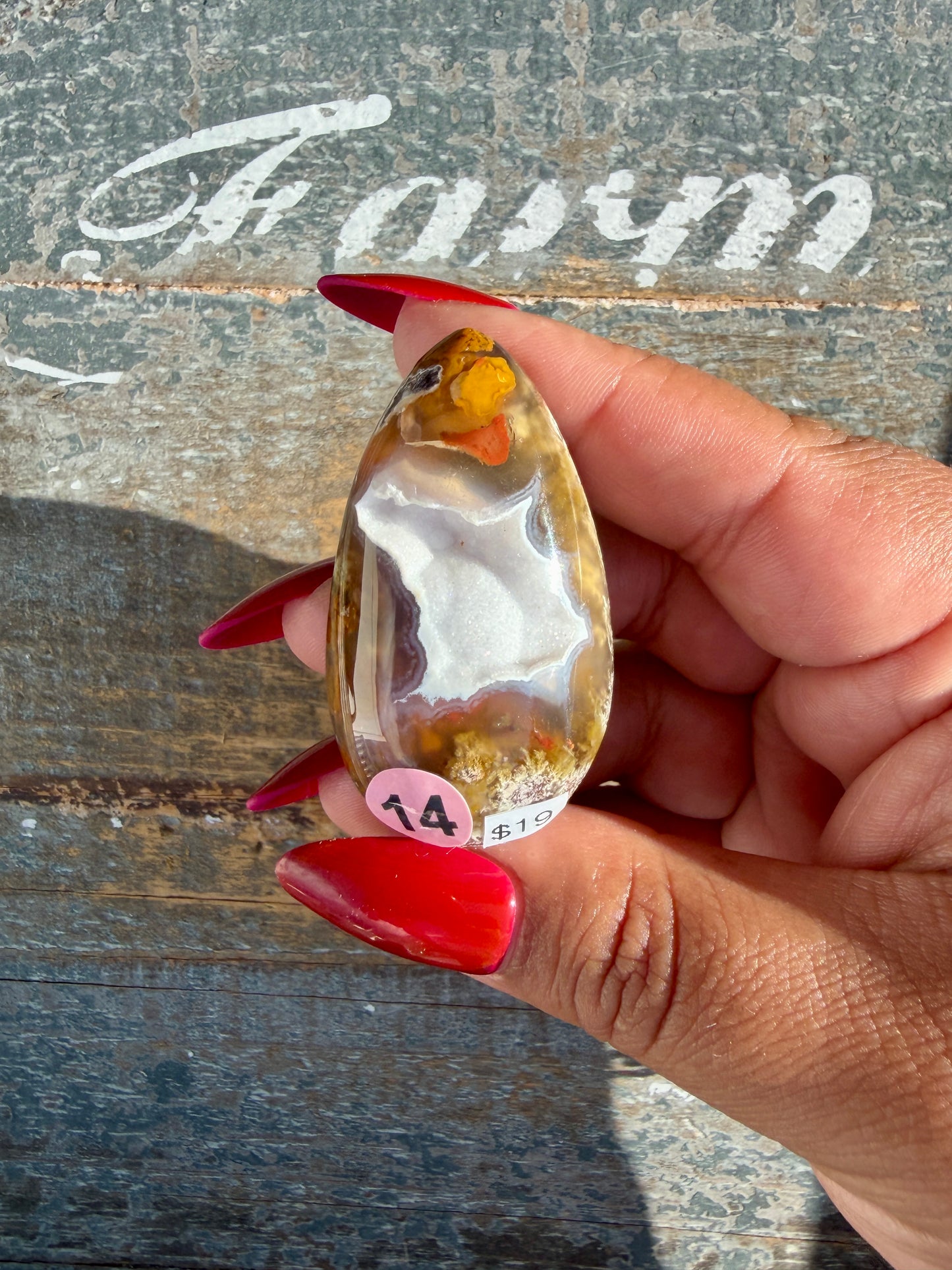 Gorgeous Indonesian Scenic Moss Agate Freeform | Opt 14