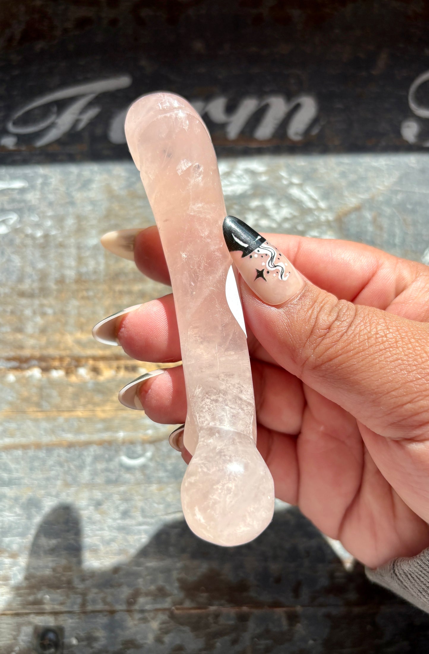 Gorgeous Rose Quartz Hand Carved Bone from Madagascar | A