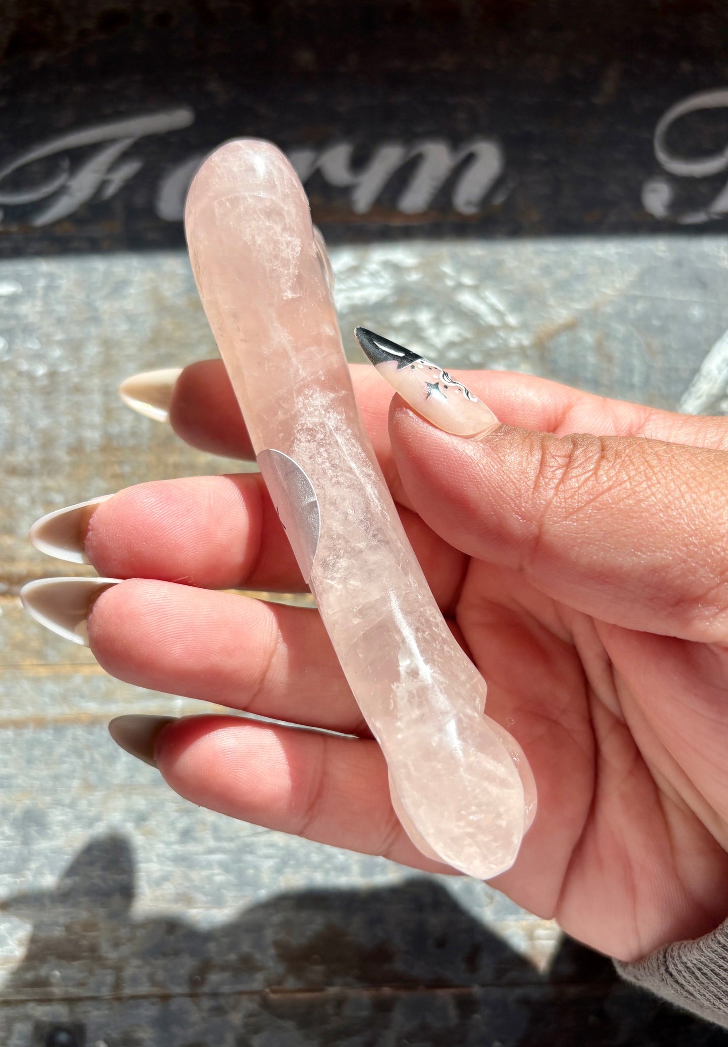 Gorgeous Rose Quartz Hand Carved Bone from Madagascar | A