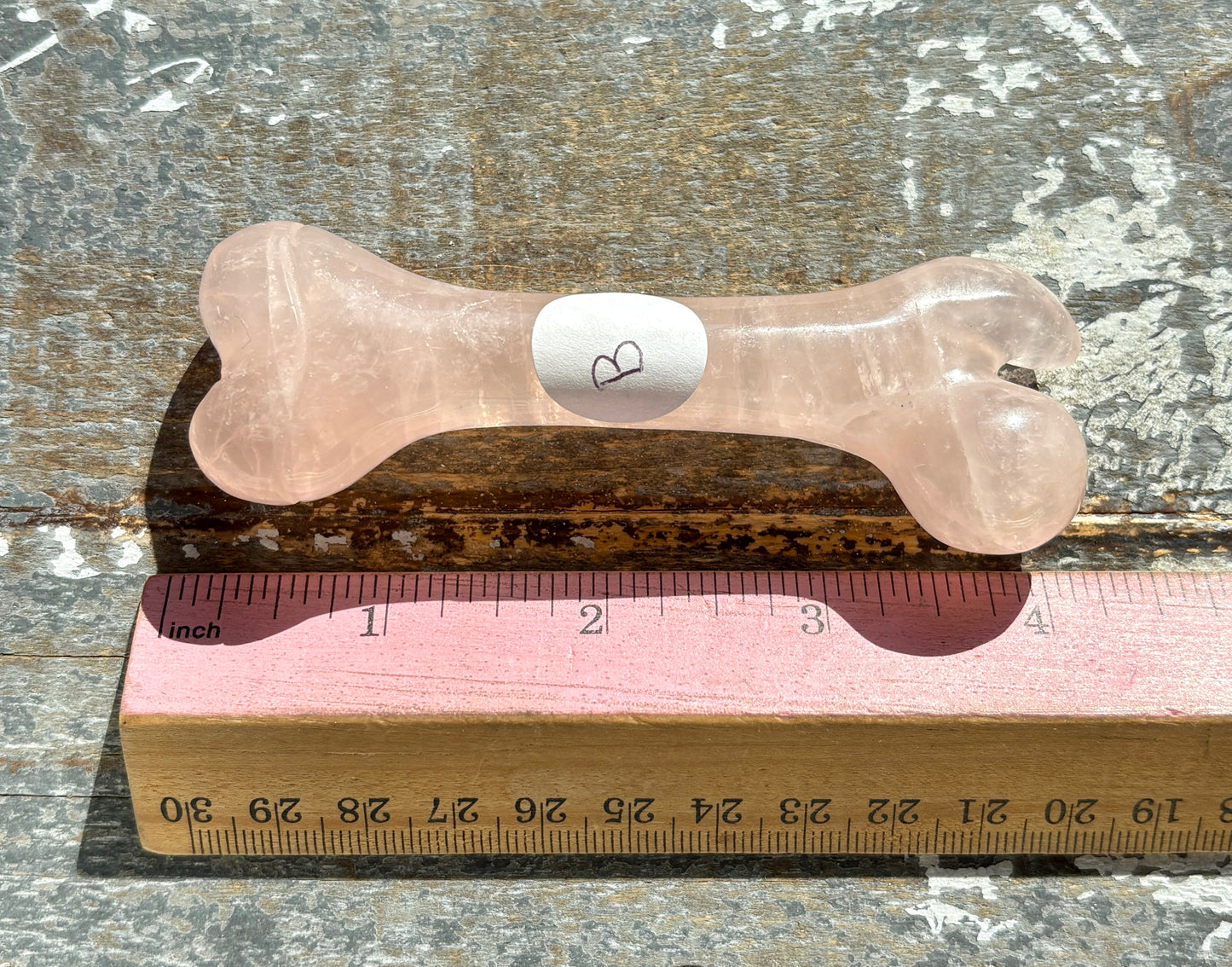 Gorgeous Rose Quartz Hand Carved Bone from Madagascar | B