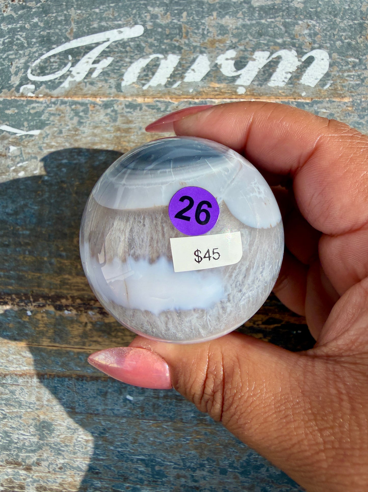 Gorgeous Carnelian/Orca Agate Sphere | Opt 26