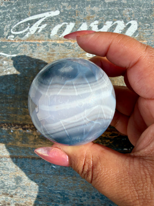 Gorgeous Carnelian/Orca Agate Sphere | Opt 26