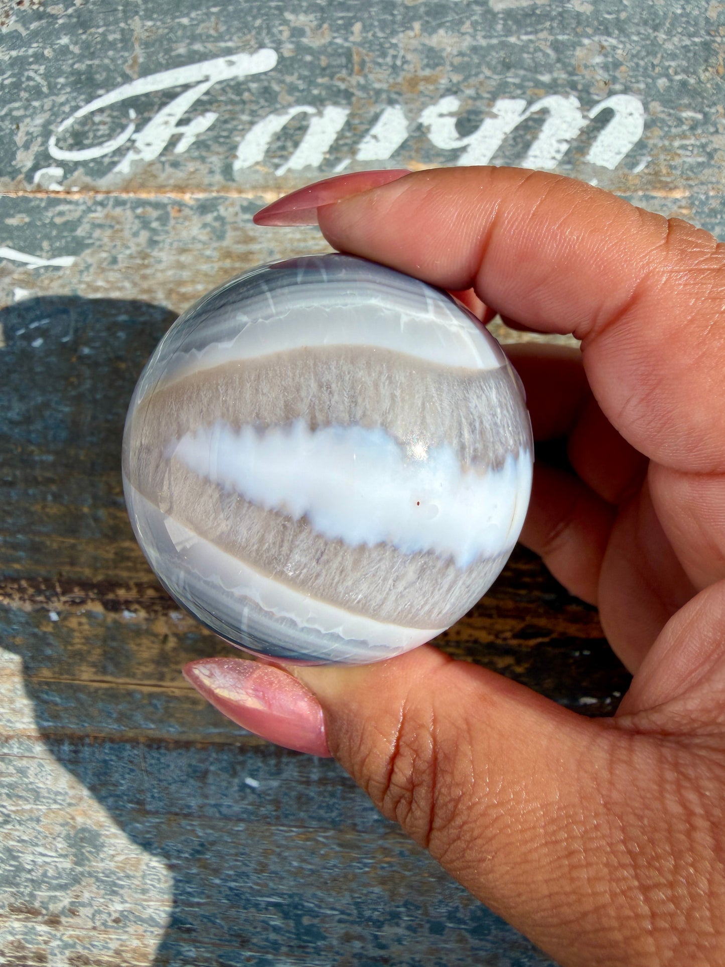 Gorgeous Carnelian/Orca Agate Sphere | Opt 26
