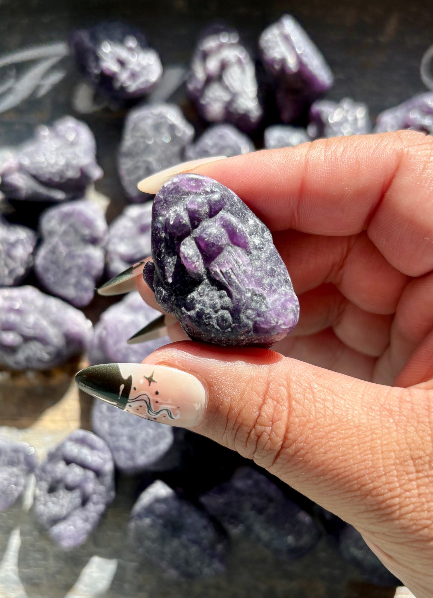 One (1) Mini Lepidolite Money Toad | Intuitively Chosen