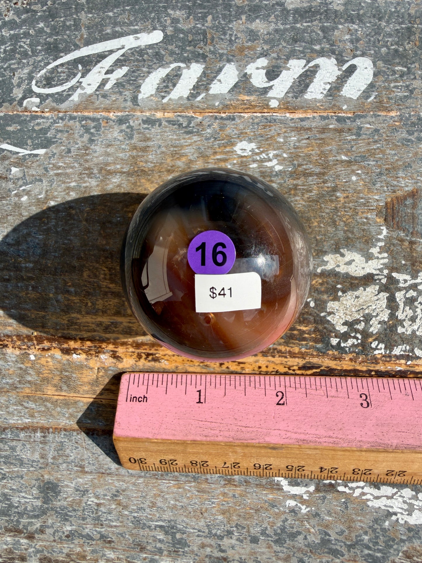 Gorgeous Carnelian/Orca Agate Sphere | Opt 16