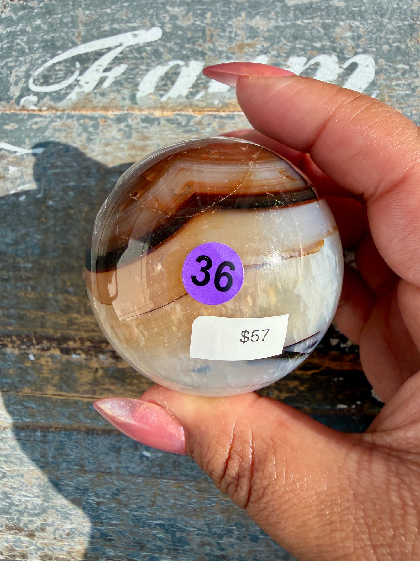 Gorgeous Carnelian/Orca Agate Sphere | Opt 36