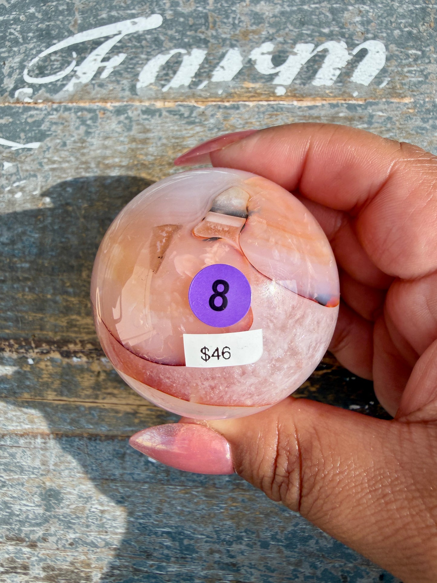 Gorgeous Carnelian/Orca Agate Sphere | Opt 8