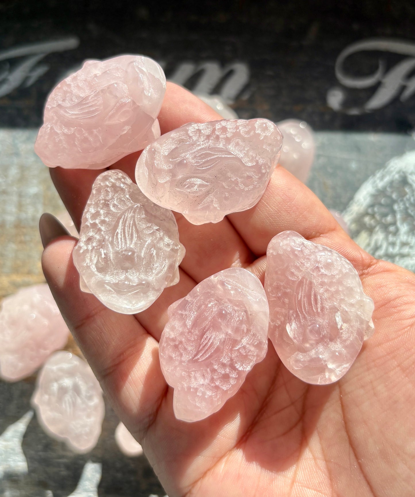 One (1) Mini Rose Quartz Money Toad | Intuitively Chosen