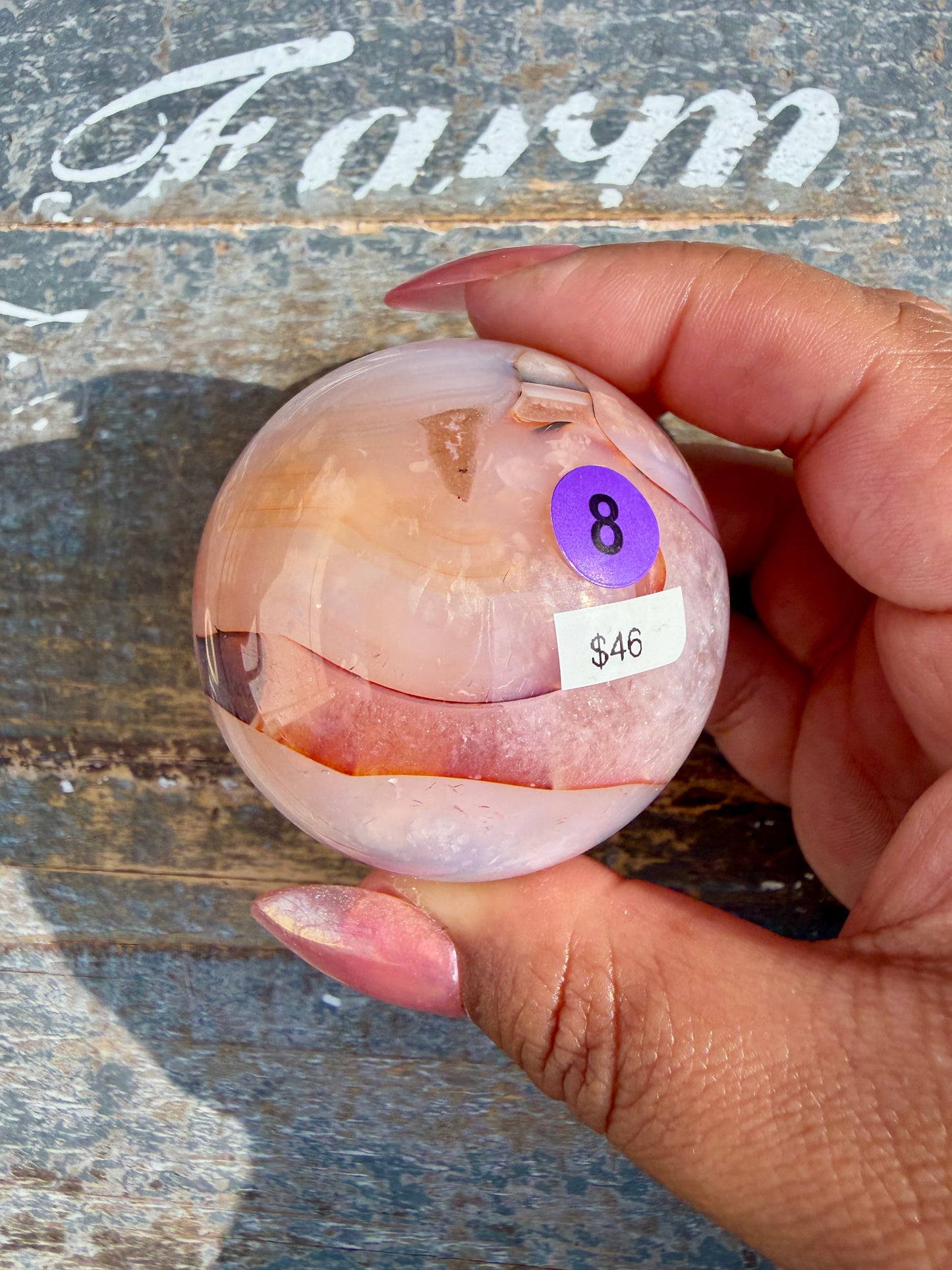 Gorgeous Carnelian/Orca Agate Sphere | Opt 8