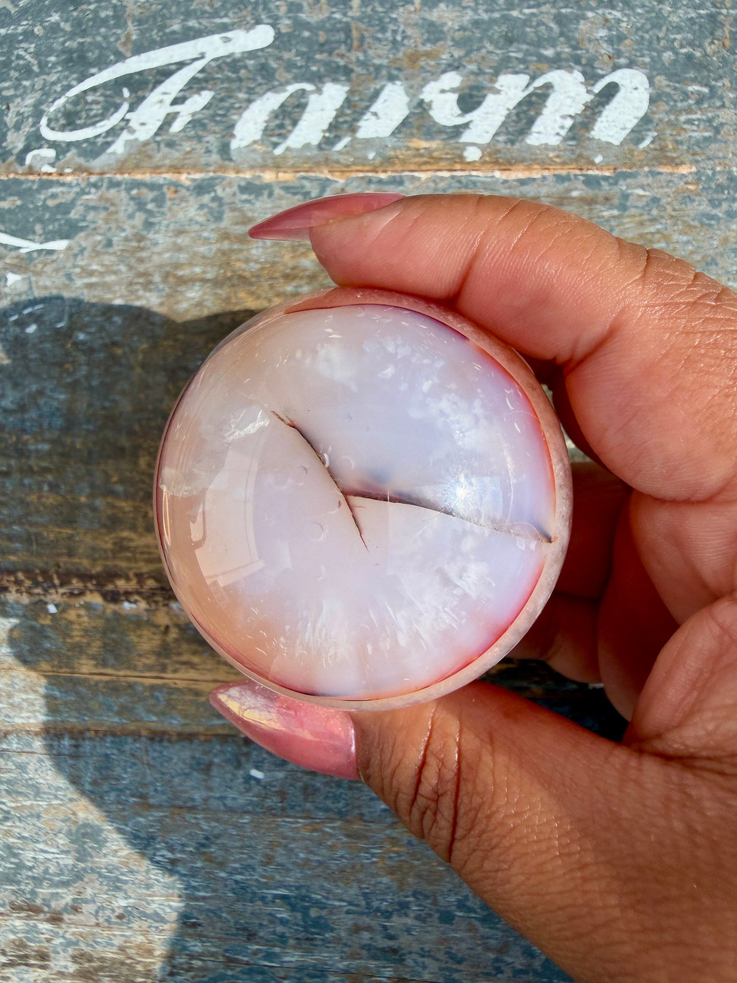 Gorgeous Carnelian/Orca Agate Sphere | Opt 8