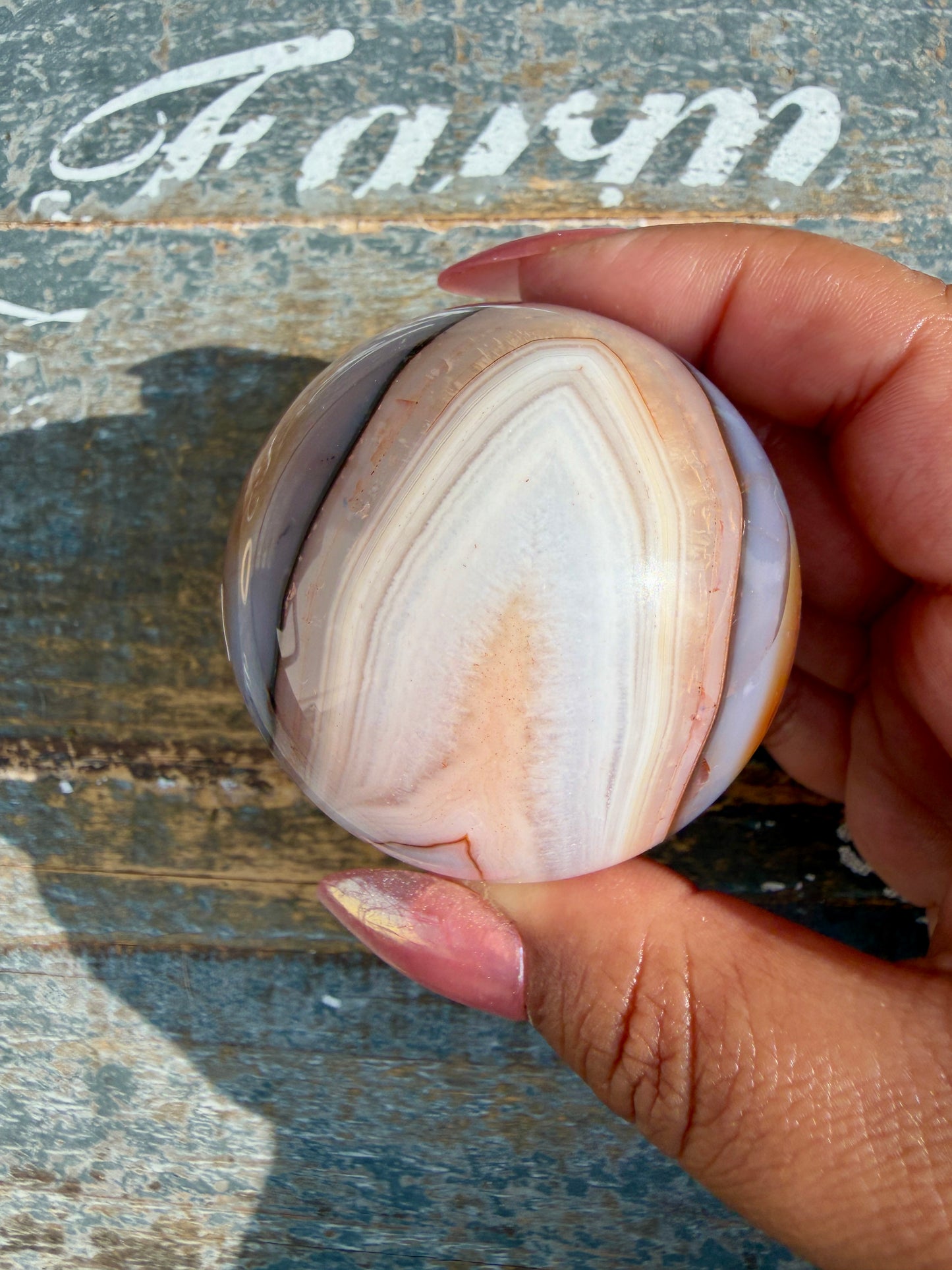 Gorgeous Carnelian/Orca Agate Sphere | Opt 28