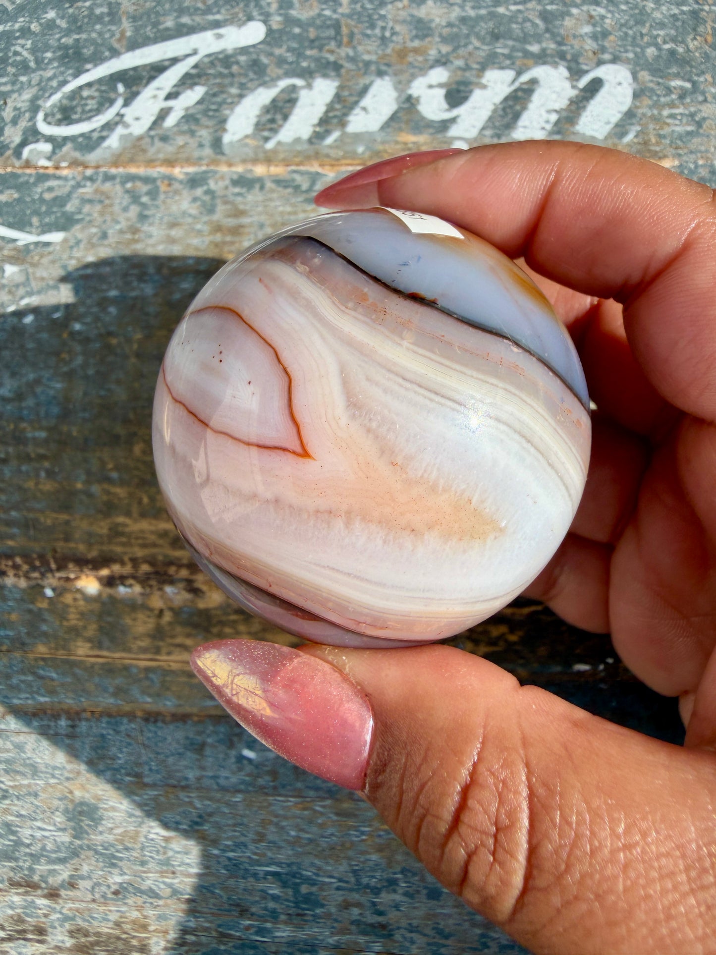 Gorgeous Carnelian/Orca Agate Sphere | Opt 28