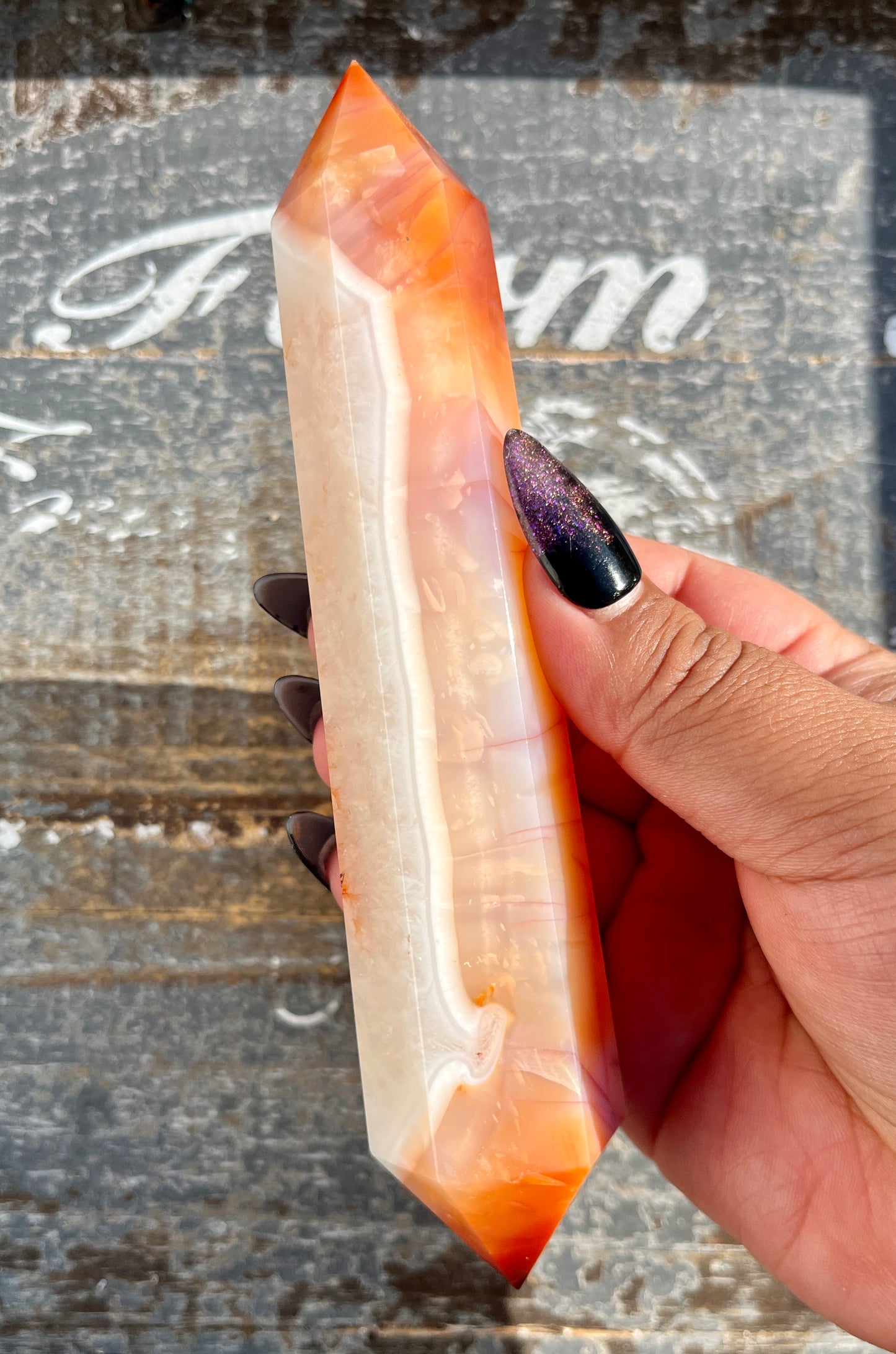 Gorgeous Carnelian Wand from Madagascar