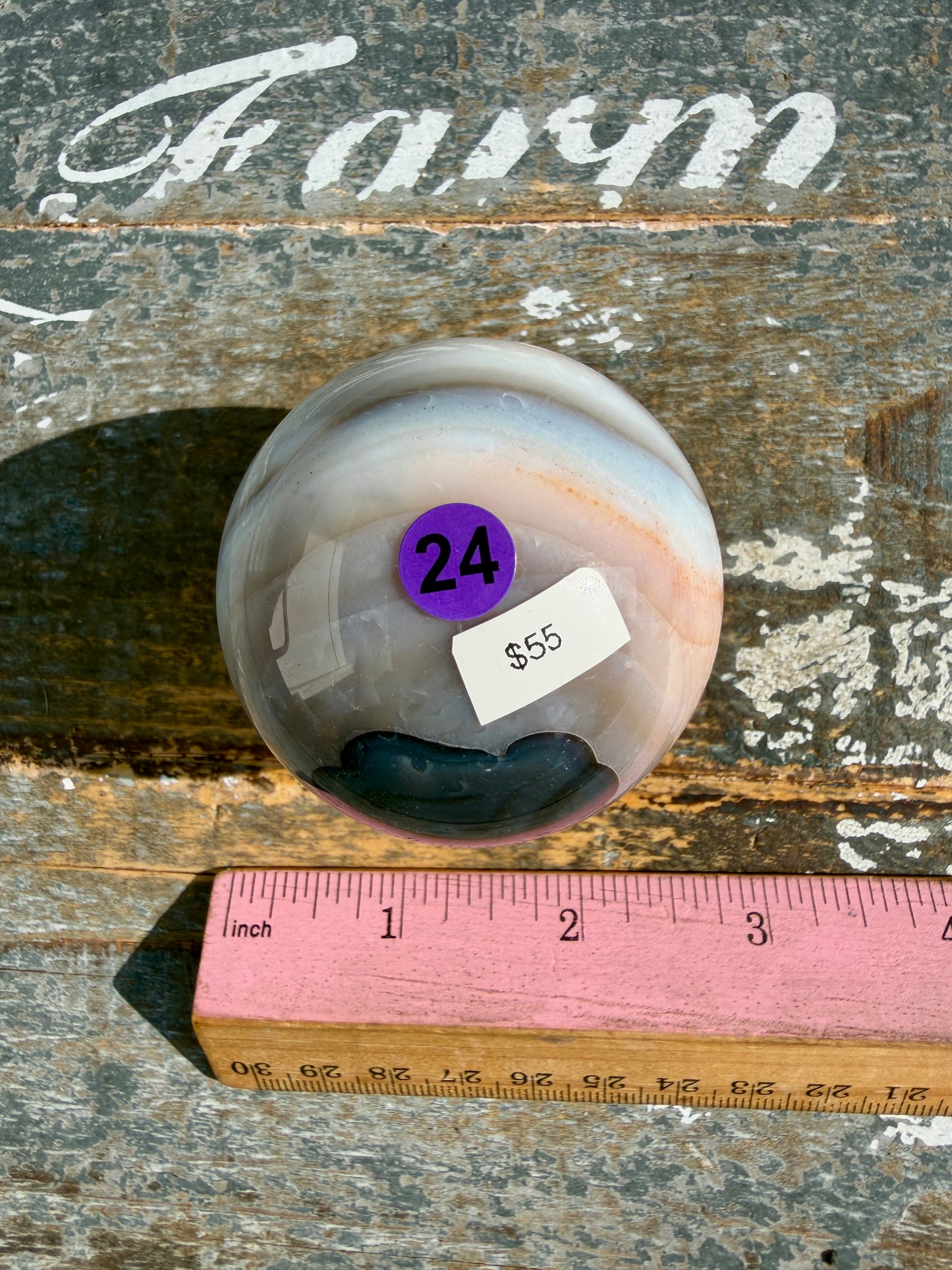 Gorgeous Carnelian/Orca Agate Sphere | Opt 24