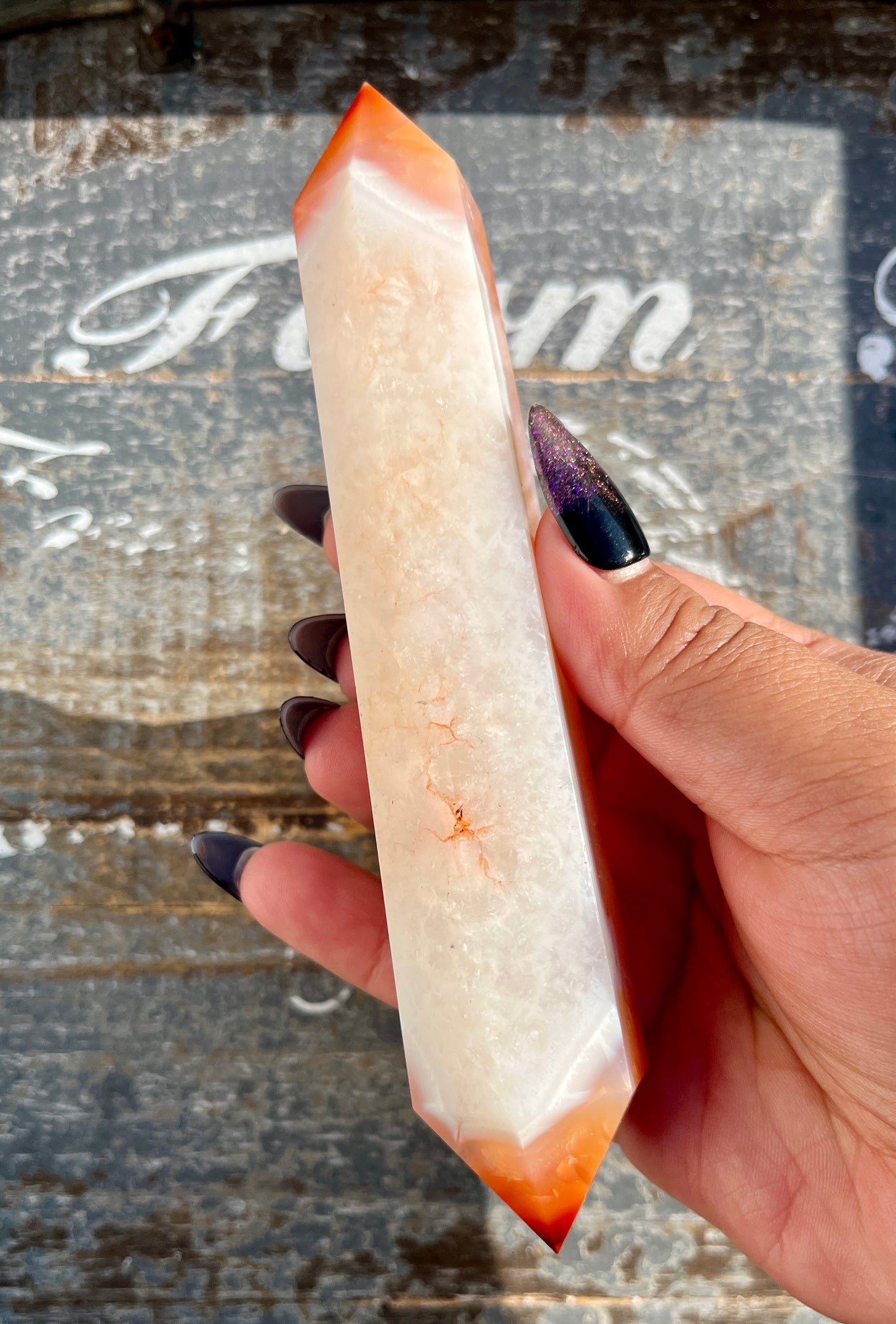 Gorgeous Carnelian Wand from Madagascar