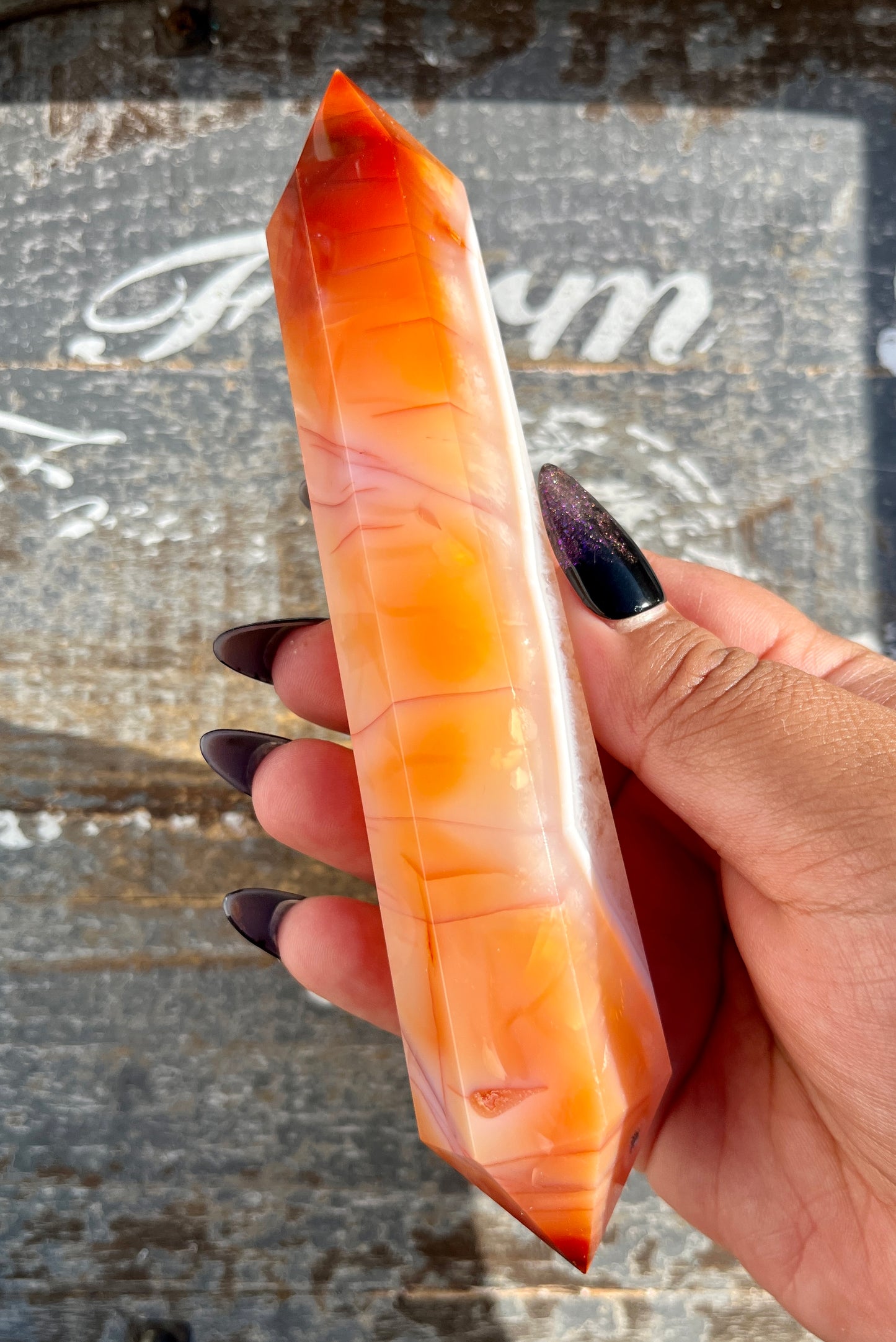 Gorgeous Carnelian Wand from Madagascar