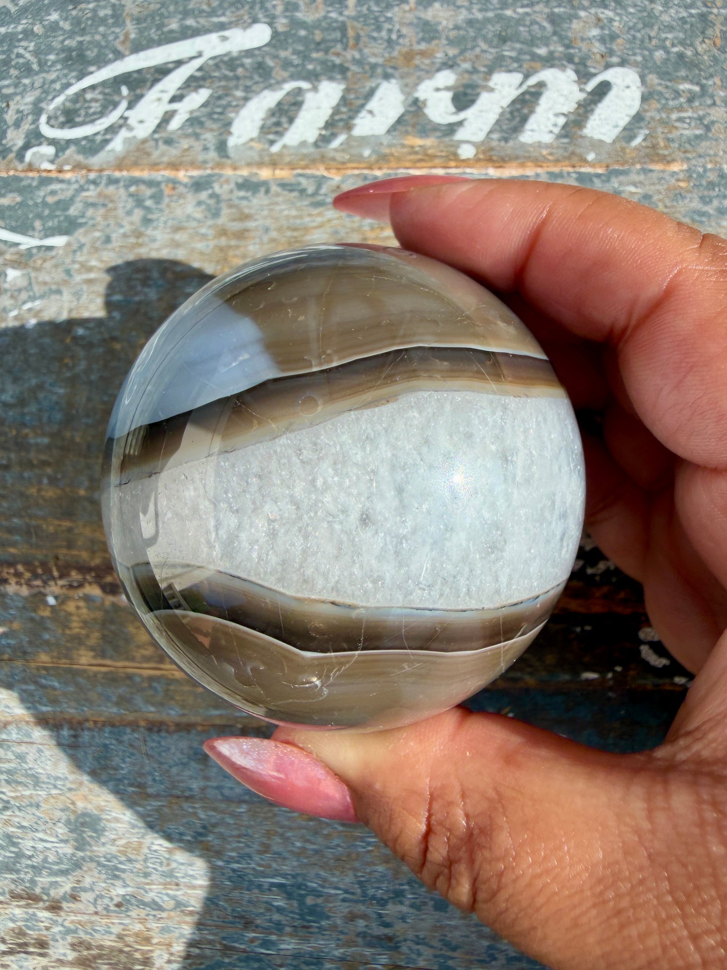 Gorgeous Carnelian/Orca Agate Sphere | Opt 3