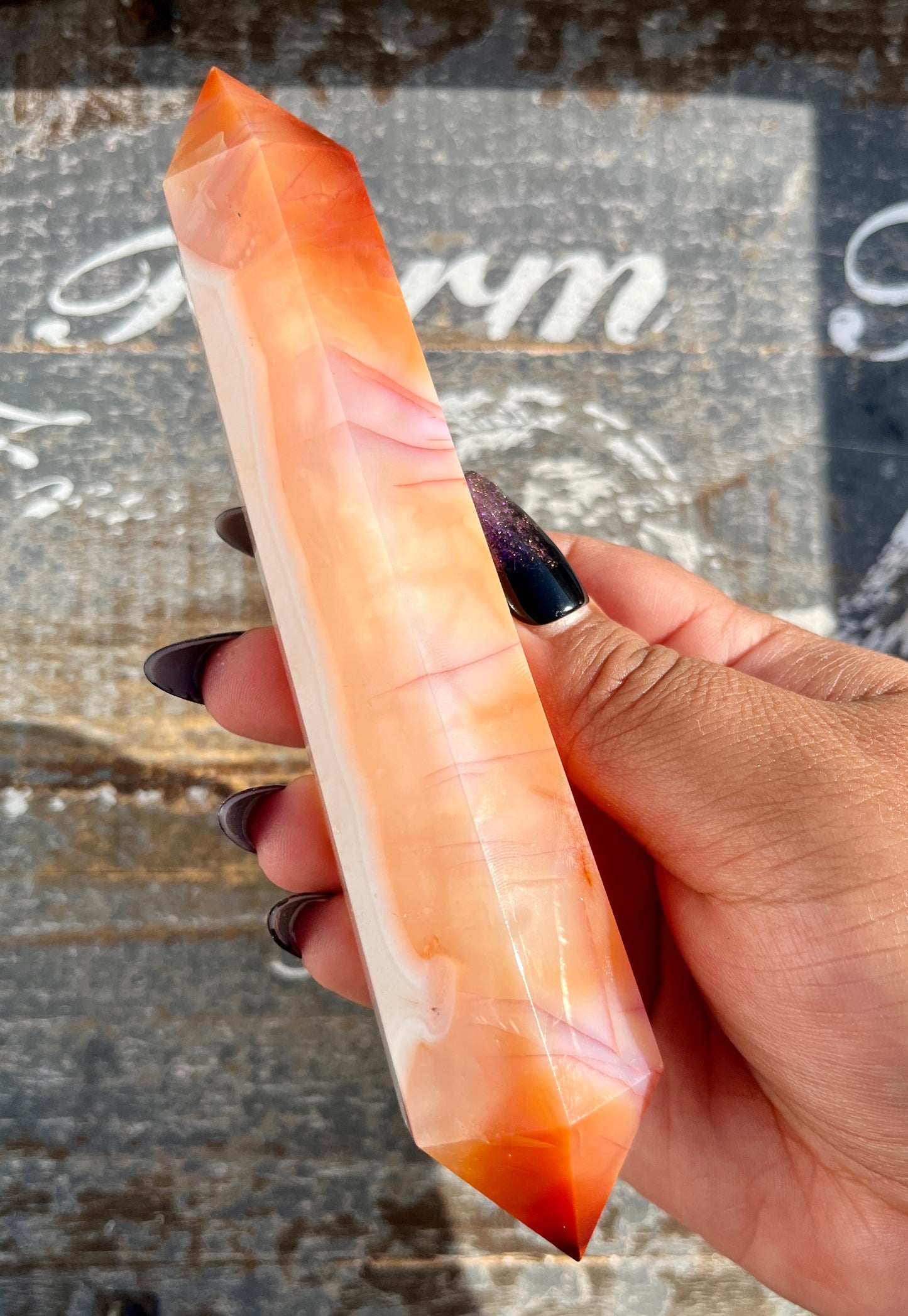 Gorgeous Carnelian Wand from Madagascar