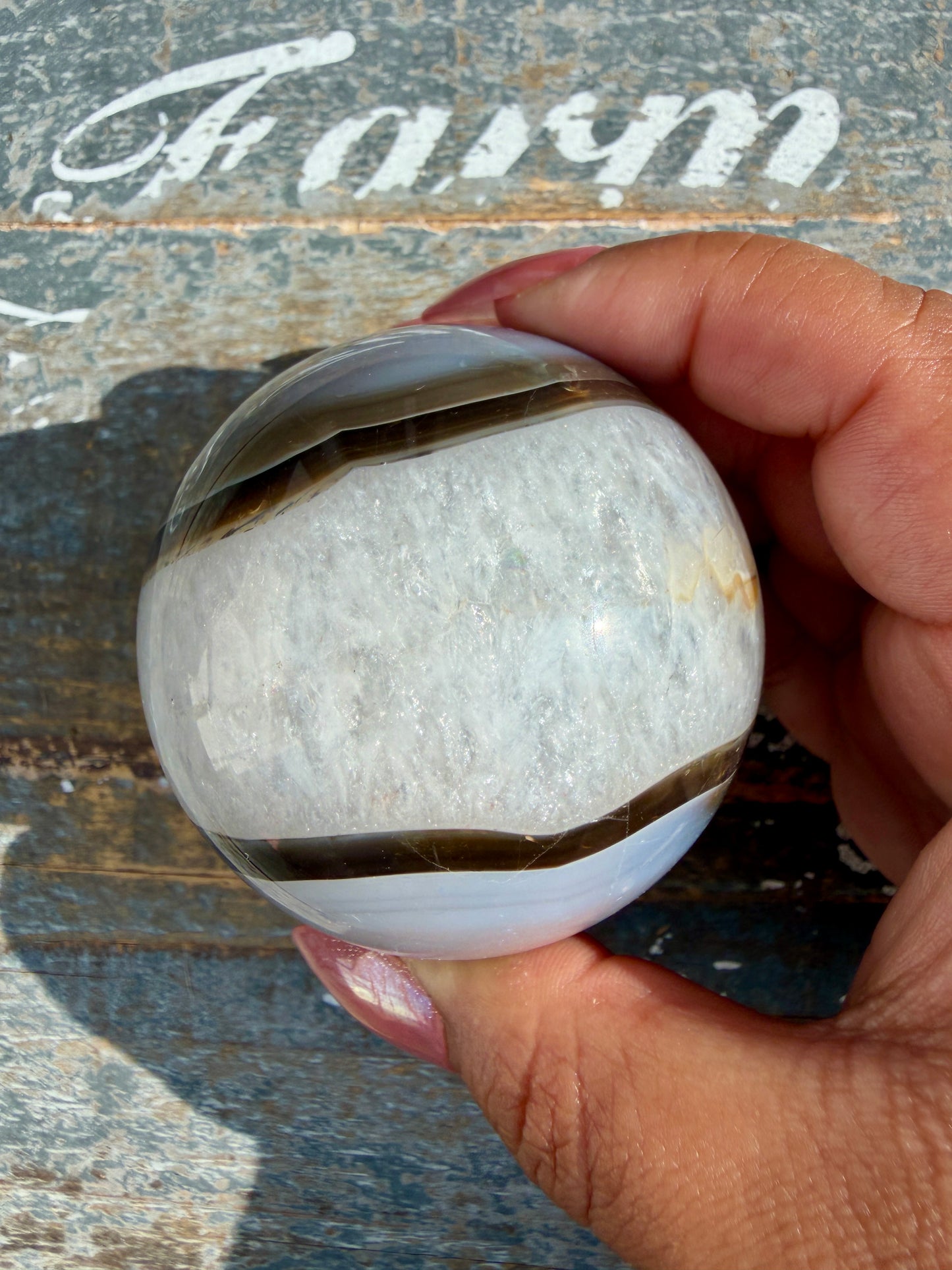 Gorgeous Carnelian/Orca Agate Sphere | Opt 3