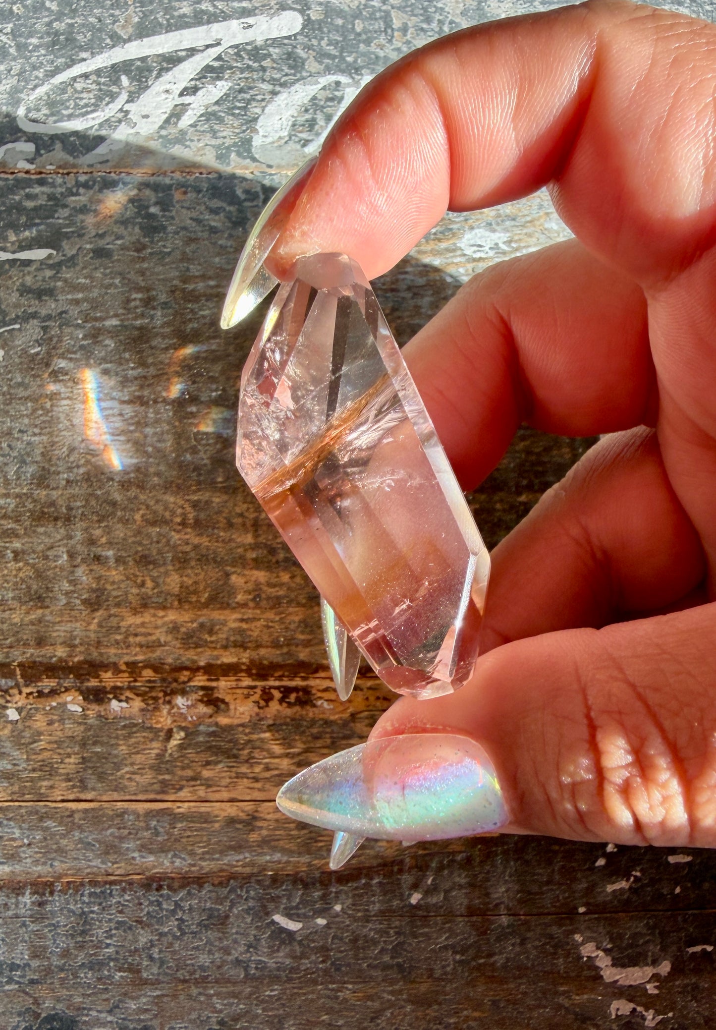 Gorgeous Powellite In Amethyst Freeform from Bahia Brazil | Opt Hh