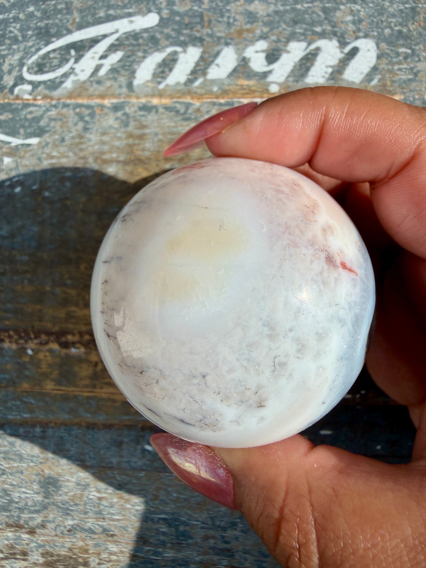 Gorgeous Carnelian/Orca Agate Sphere | Opt 7