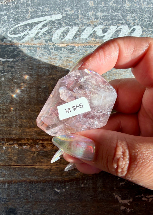 Gorgeous Powellite In Amethyst Freeform from Bahia Brazil | Opt M