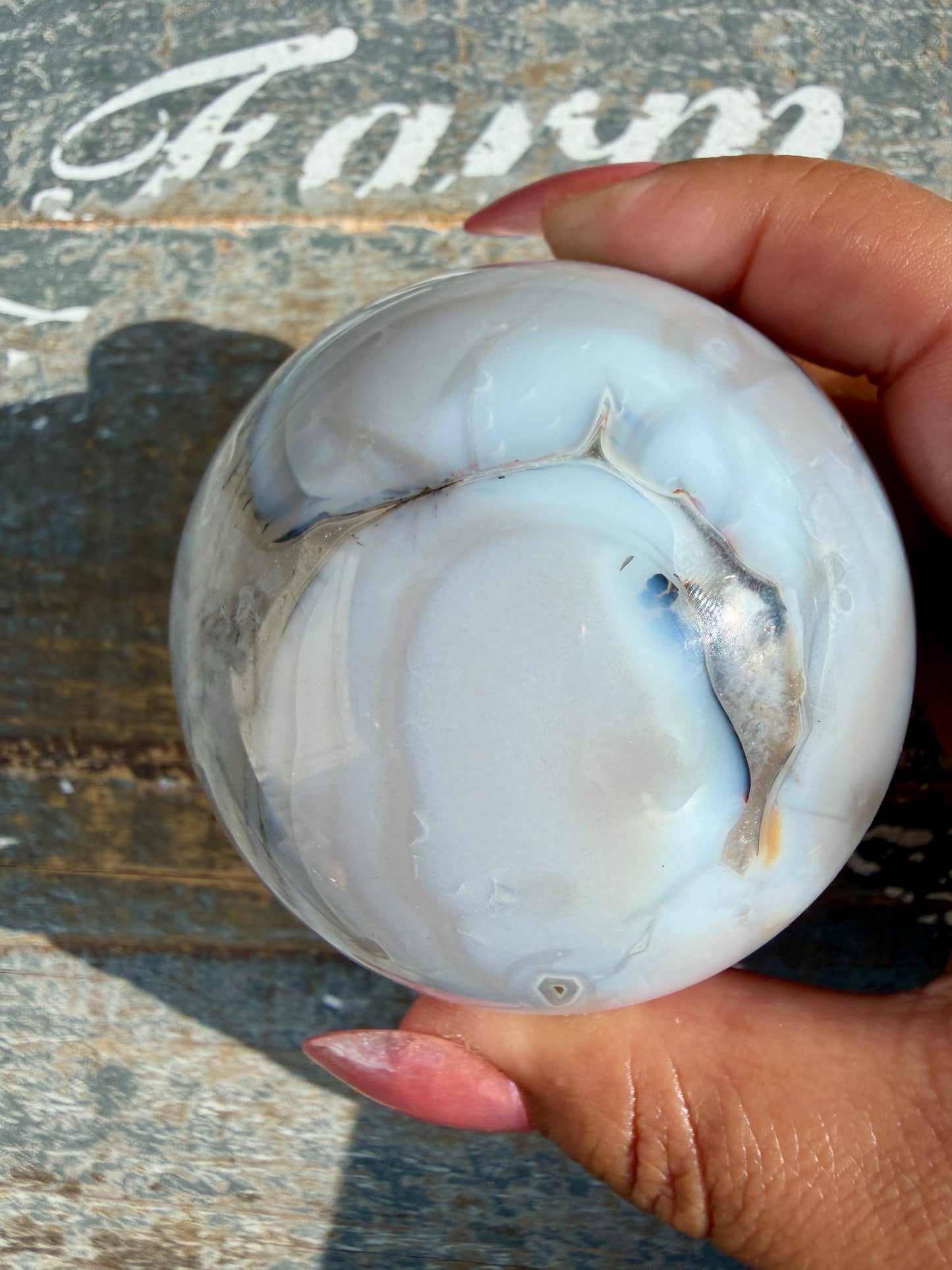 Gorgeous Carnelian/Orca Agate Sphere | Opt 32