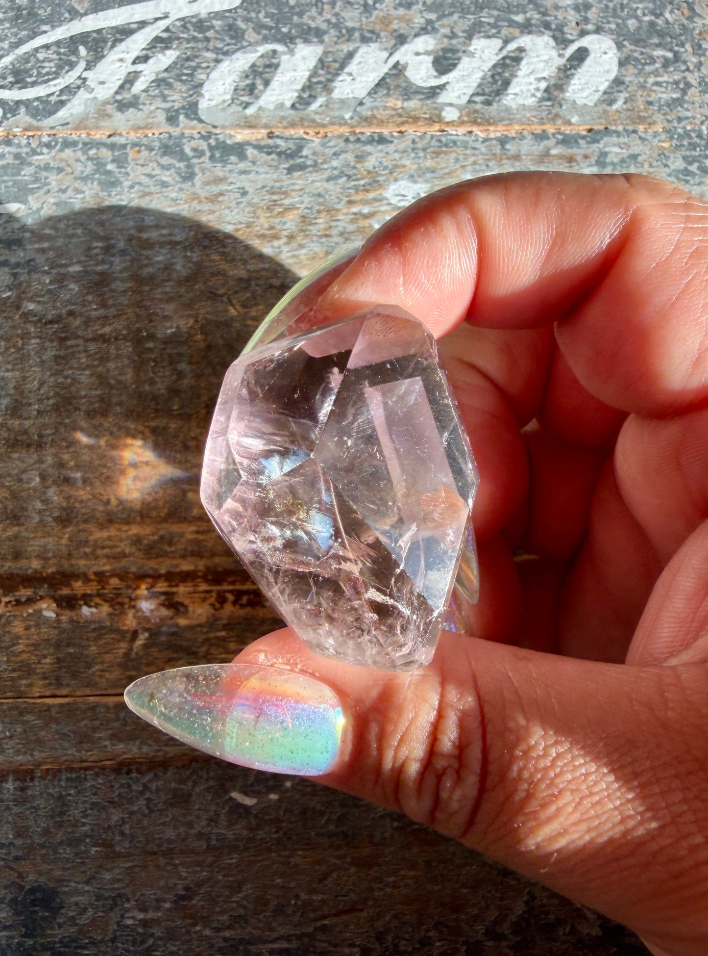 Gorgeous Powellite In Amethyst Freeform from Bahia Brazil | Opt Ee