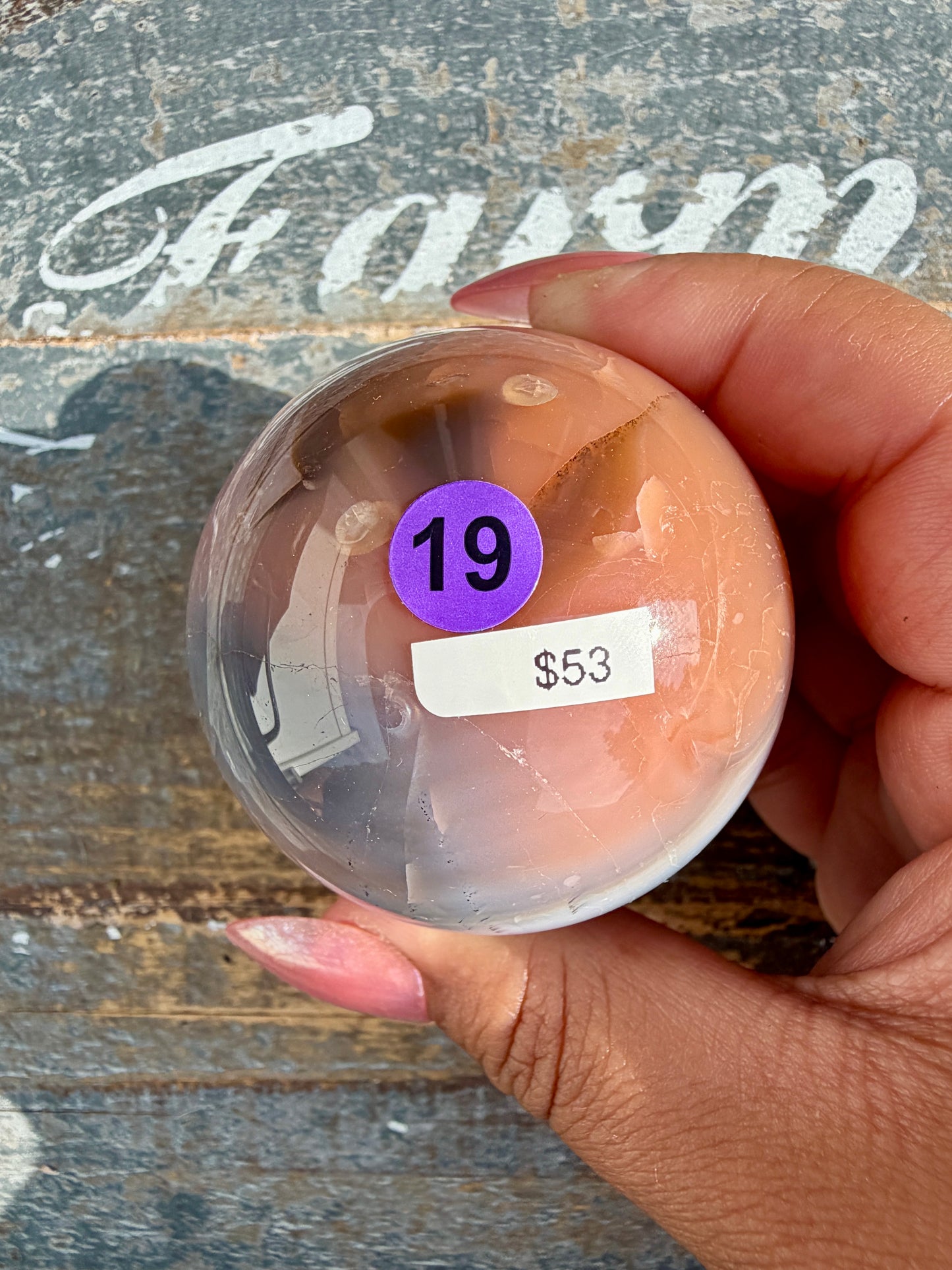 Gorgeous Carnelian/Orca Agate Sphere | Opt 19