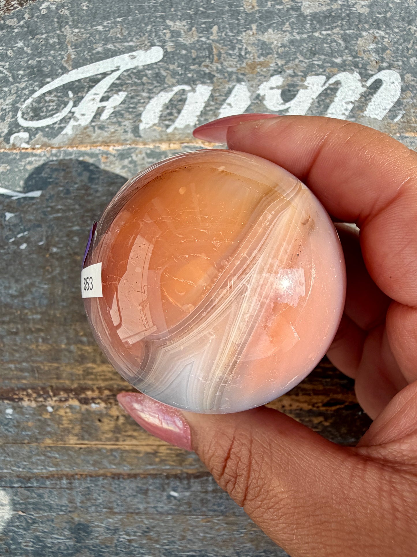 Gorgeous Carnelian/Orca Agate Sphere | Opt 19