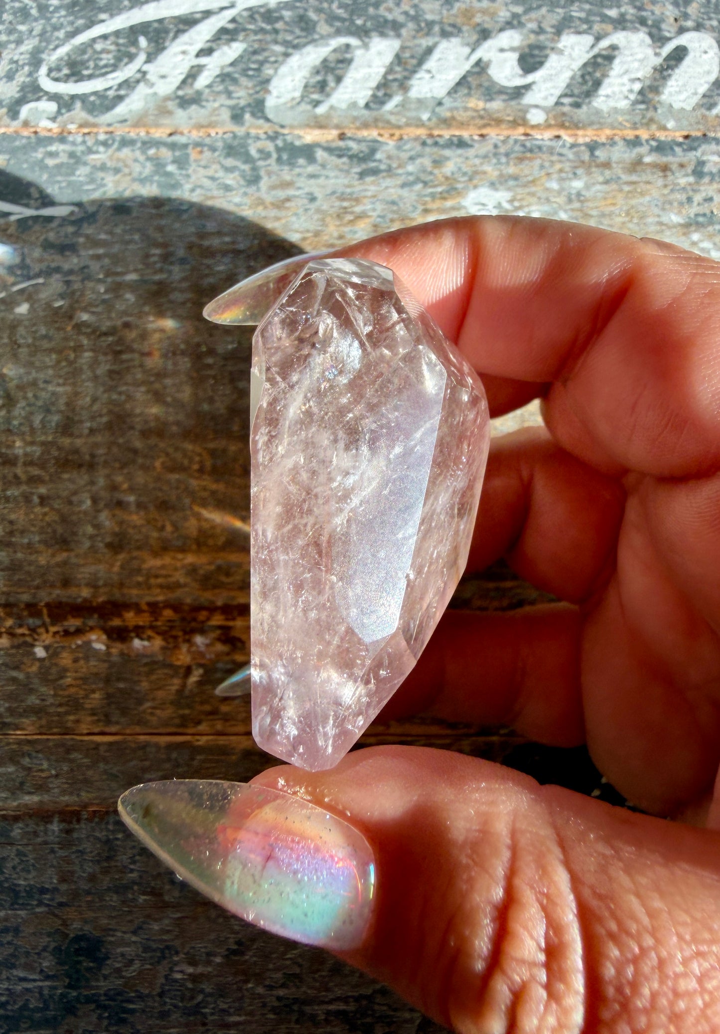 Gorgeous Powellite In Amethyst Freeform from Bahia Brazil | Opt F